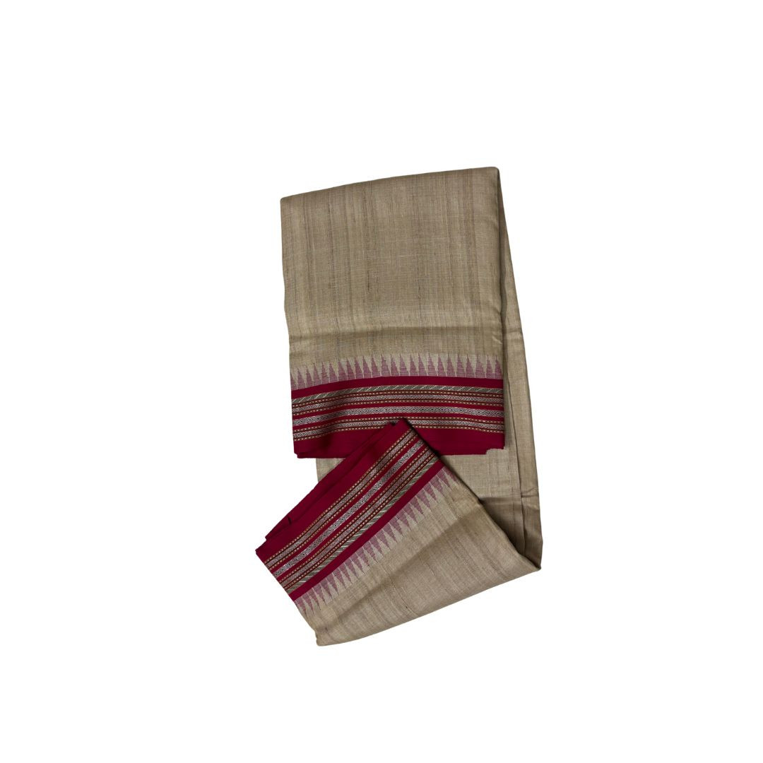 Karvati Kinnar Vidarbha Tussar Silk Saree