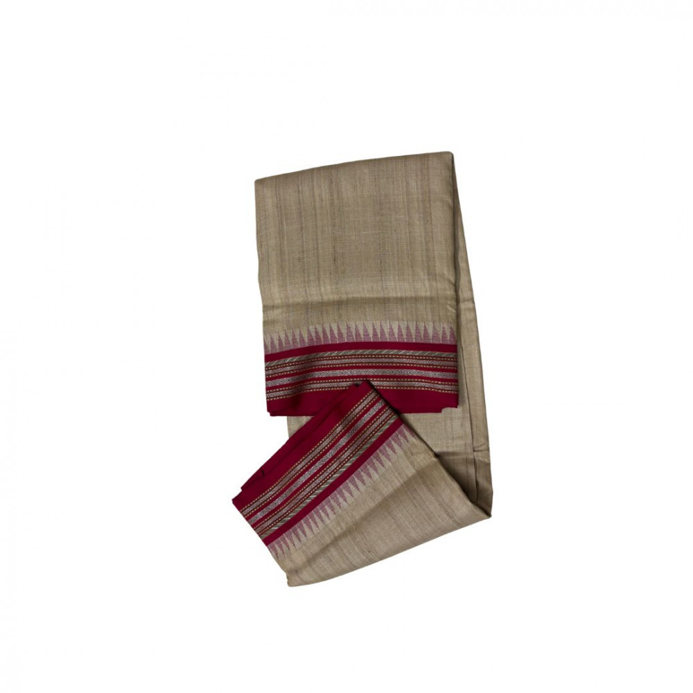 Image of Karvati Kinnar Vidarbha Tussar Silk Saree