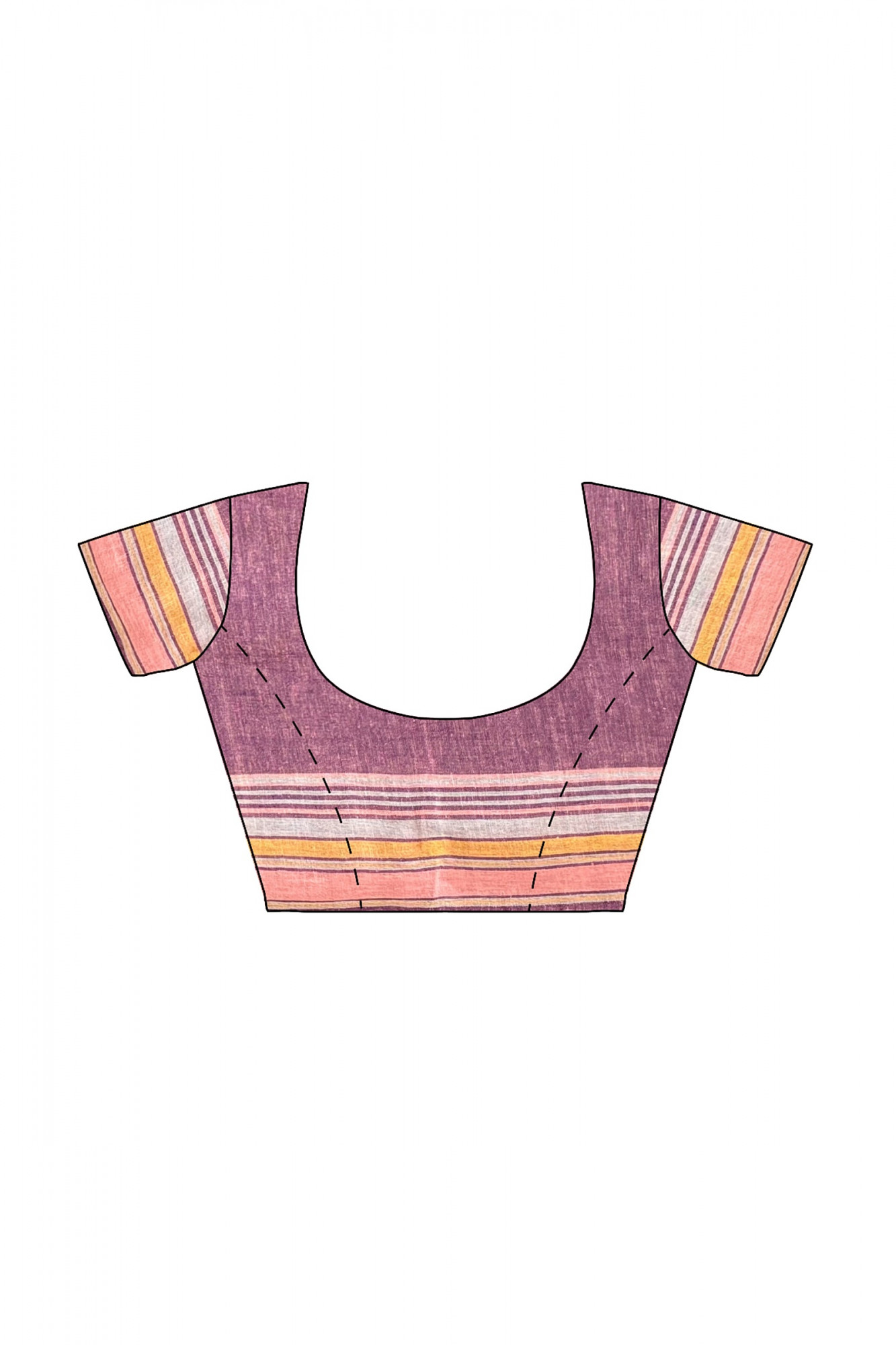 Purple Kala Cotton Bhujodi Handloom Saree