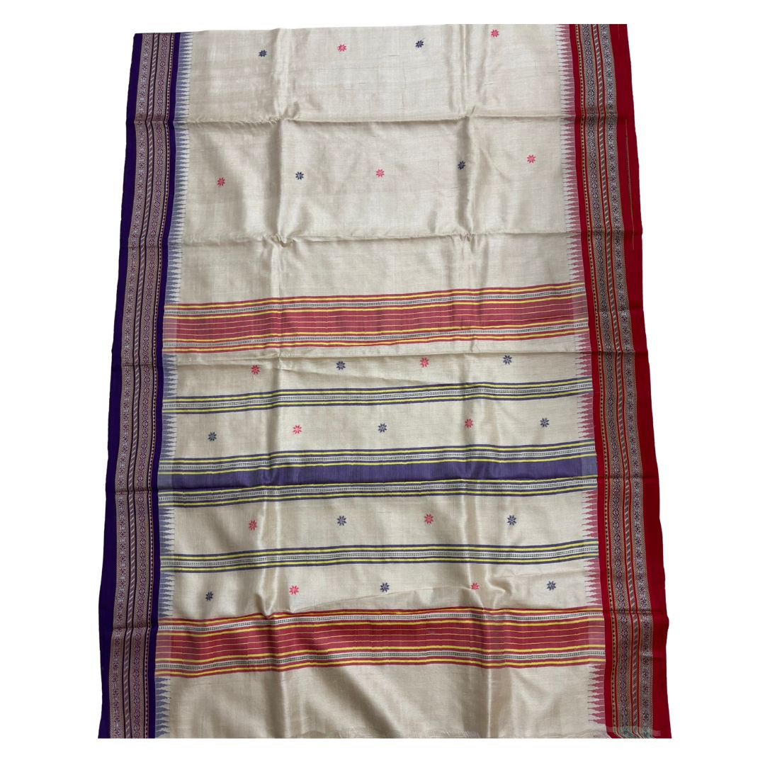 Rare Design Vidarbha Karvati Kinnar Tussar Silk Saree