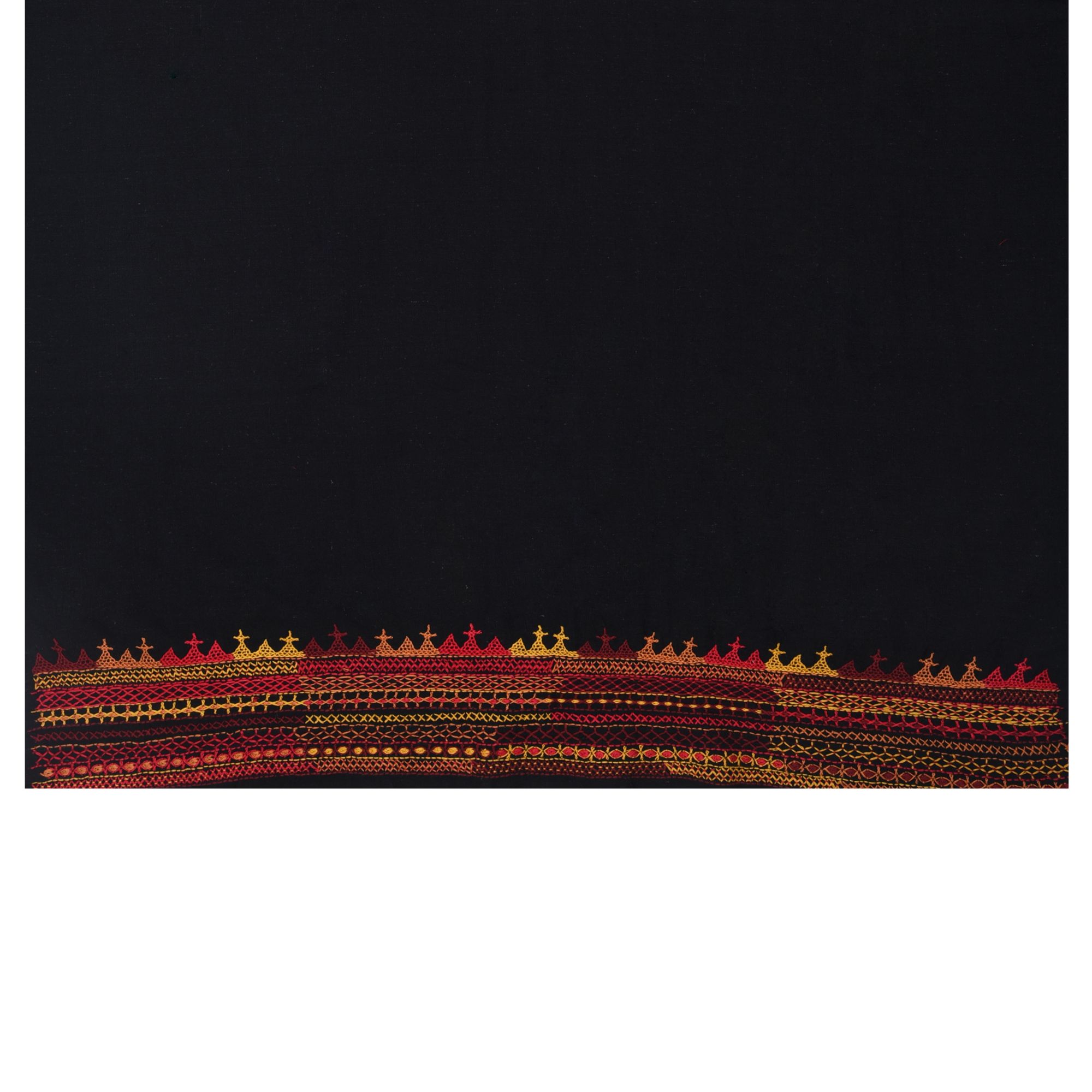 Intricately Hand Crafted Fashionable Traditional Designer Lambani Embroidery Thick Cotton Blouse Piece