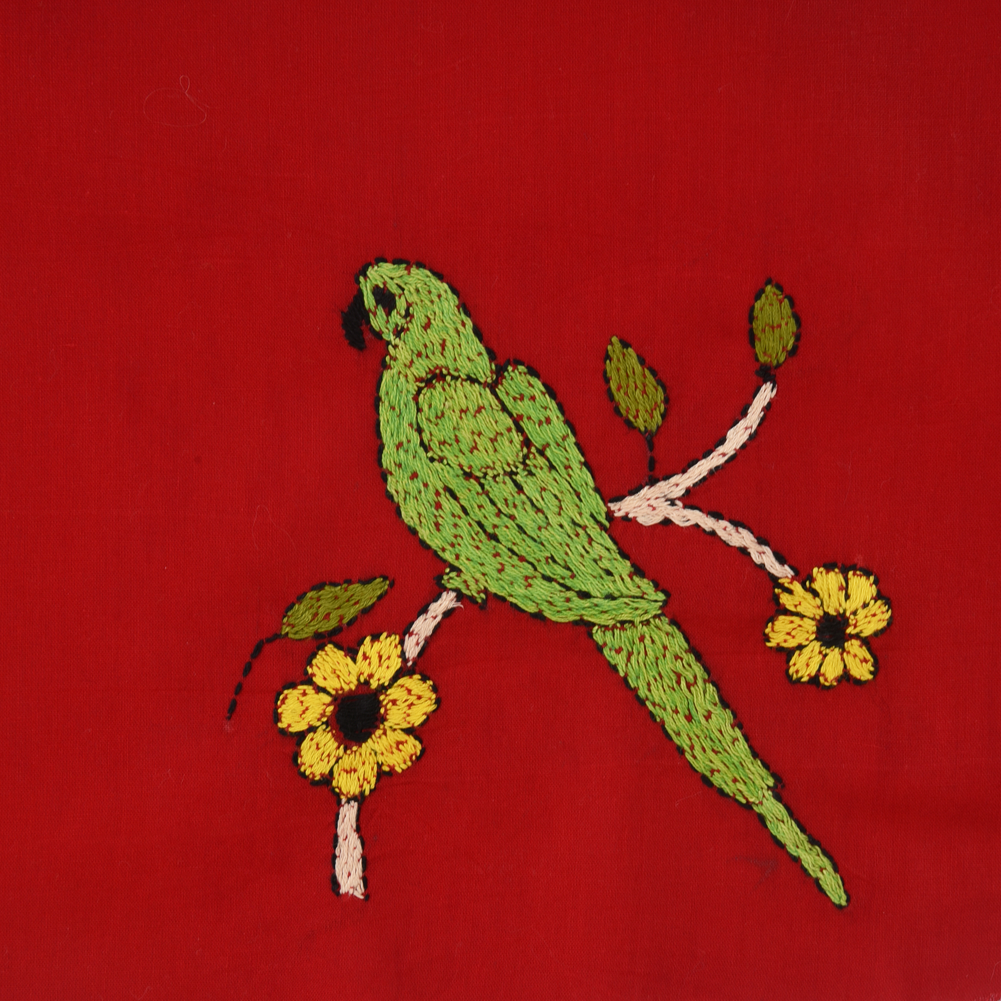 Intricately Hand Crafted Fashionable Designer Kantha Embroidered Cotton Blouse Piece