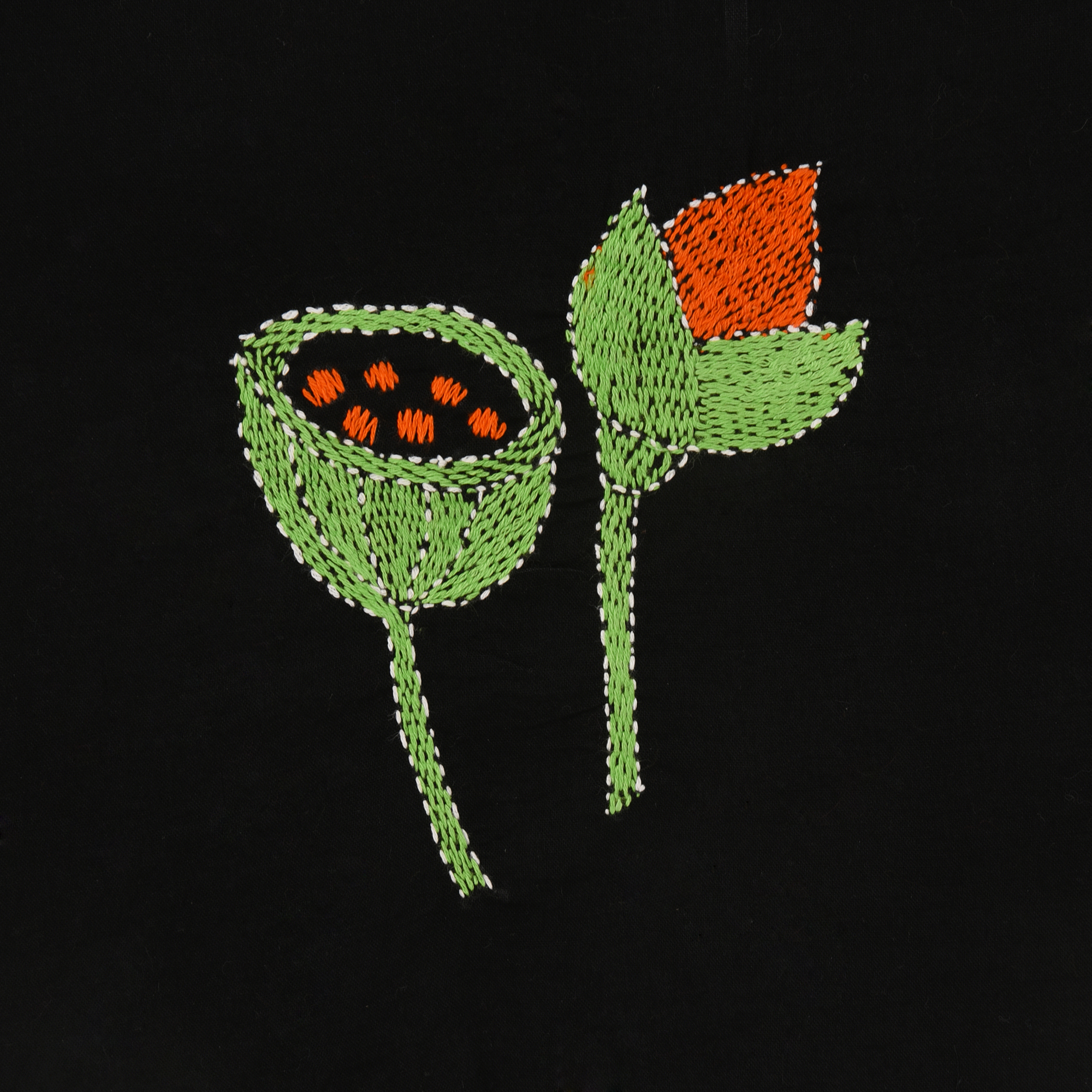 Intricately Hand Crafted Fashionable Designer Kantha Embroidered Cotton Blouse Piece