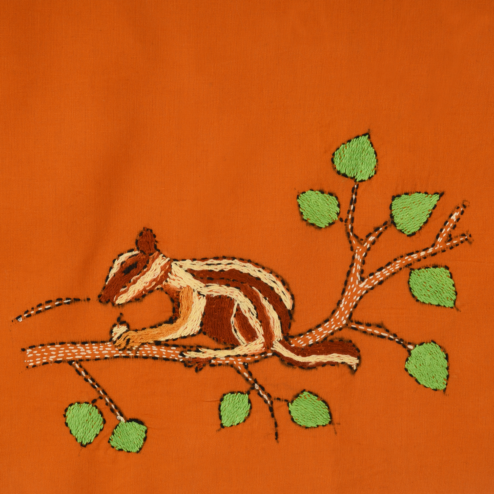 Intricately Hand Crafted Fashionable Designer Kantha Embroidered Cotton Blouse Piece