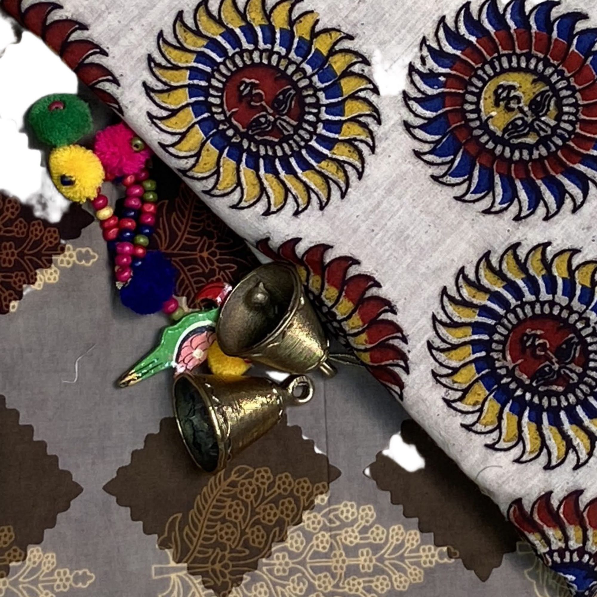 Exclusive Dabu and Kalamkari Cotton Kurta Fabrics Combo