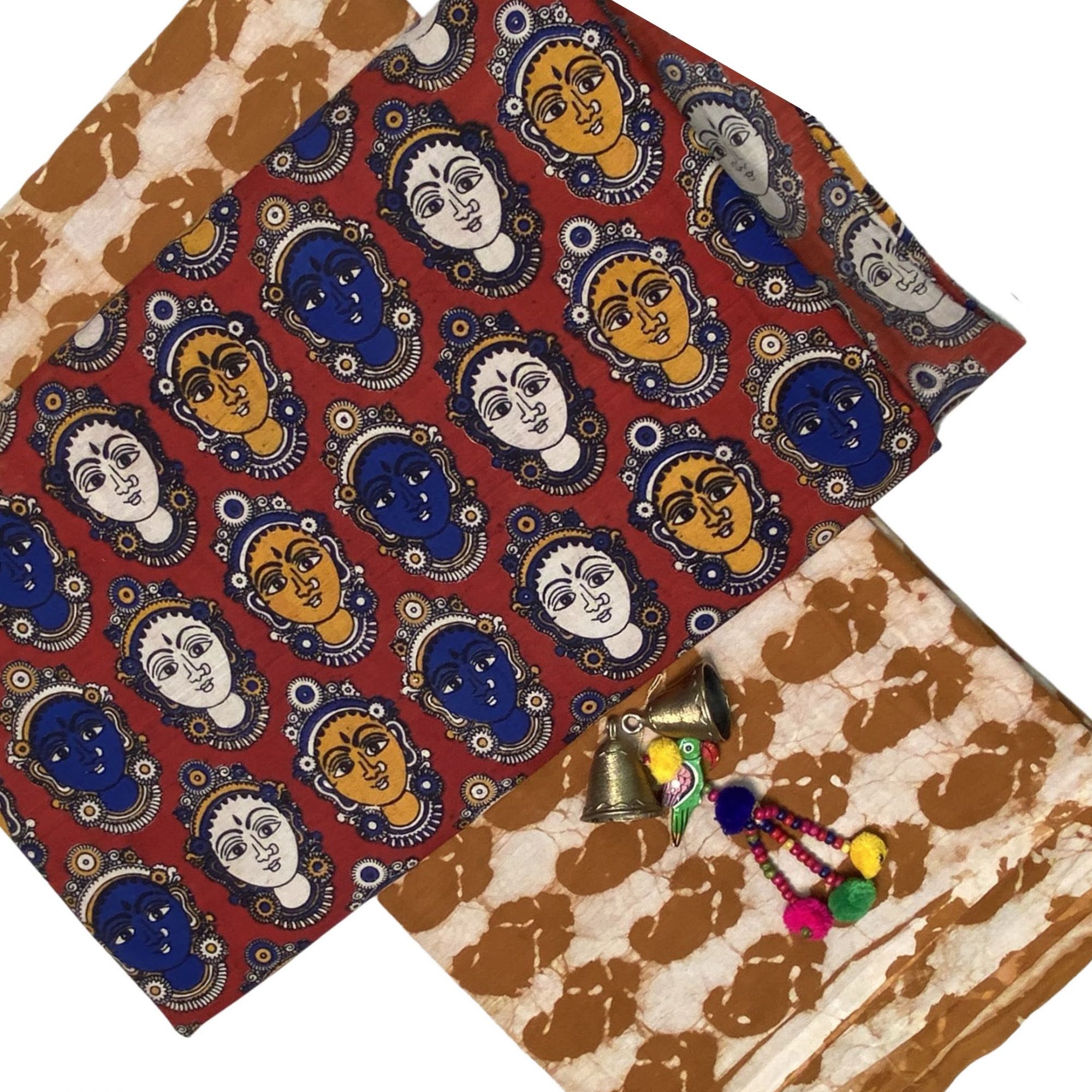 Exclusive Dabu and Kalamkari Cotton Kurta Fabrics Combo