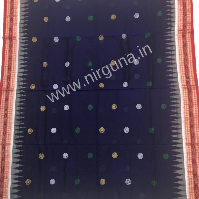 Sonepuri Bomkai Handloom Cotton Saree