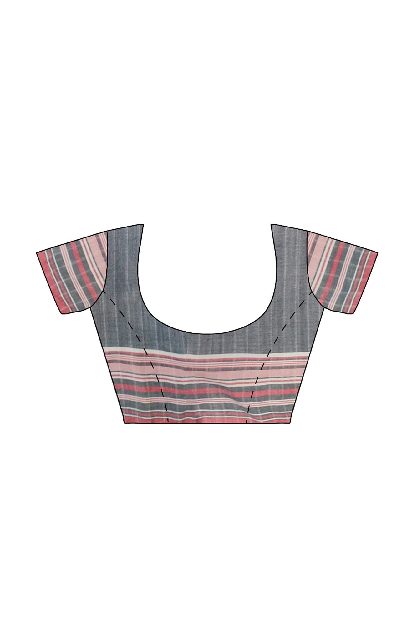 Handloom Woven Bhujodi Kutch Cotton saree with Tassels