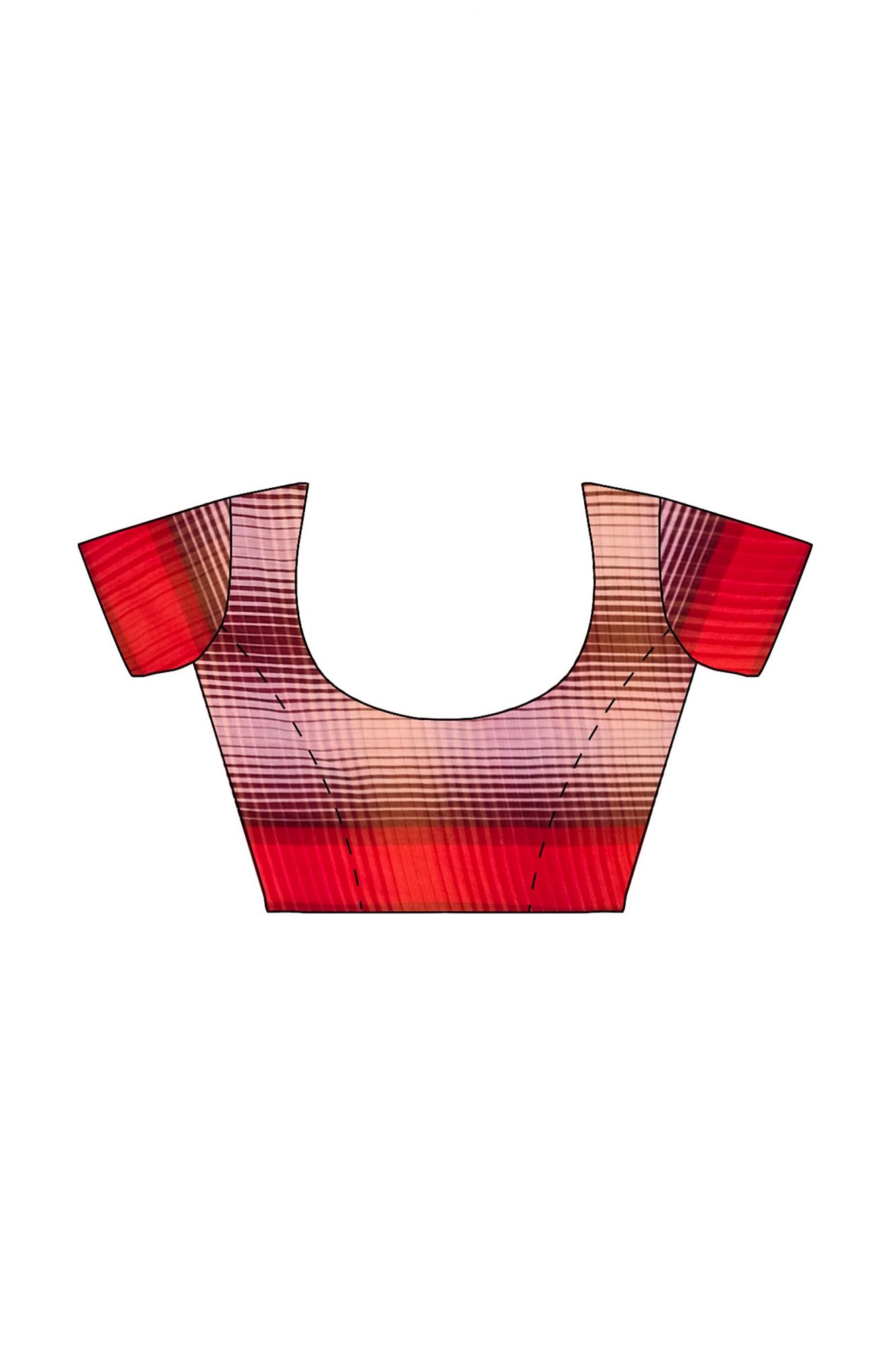 Bhujodi Kala Cotton Saree in Earthy Tones with Tassels