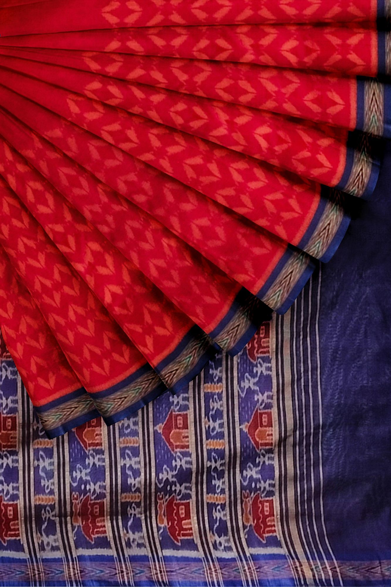 Sambalpuri Handloom Ikat Cotton Saree