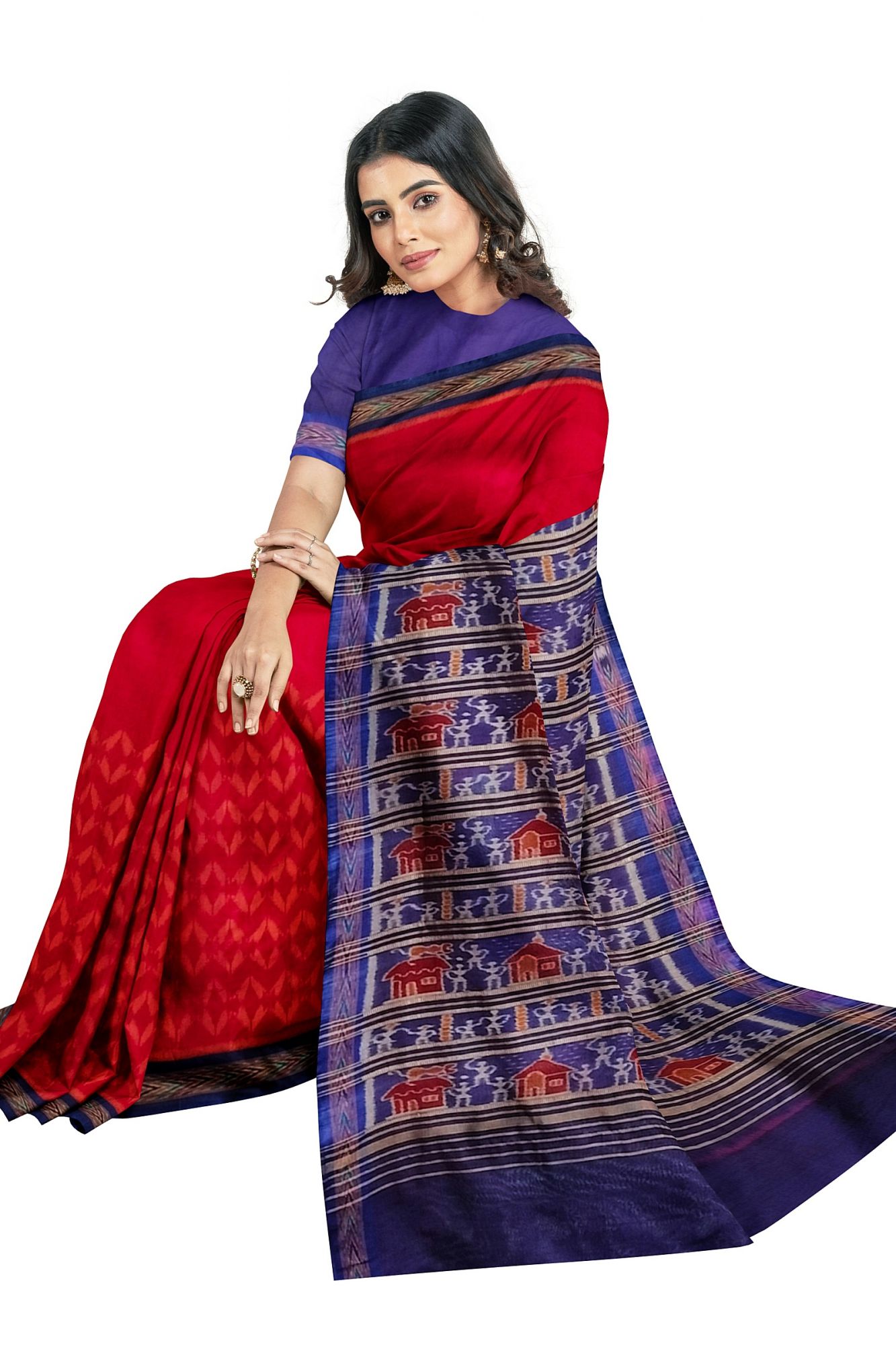Sambalpuri Handloom Ikat Cotton Saree