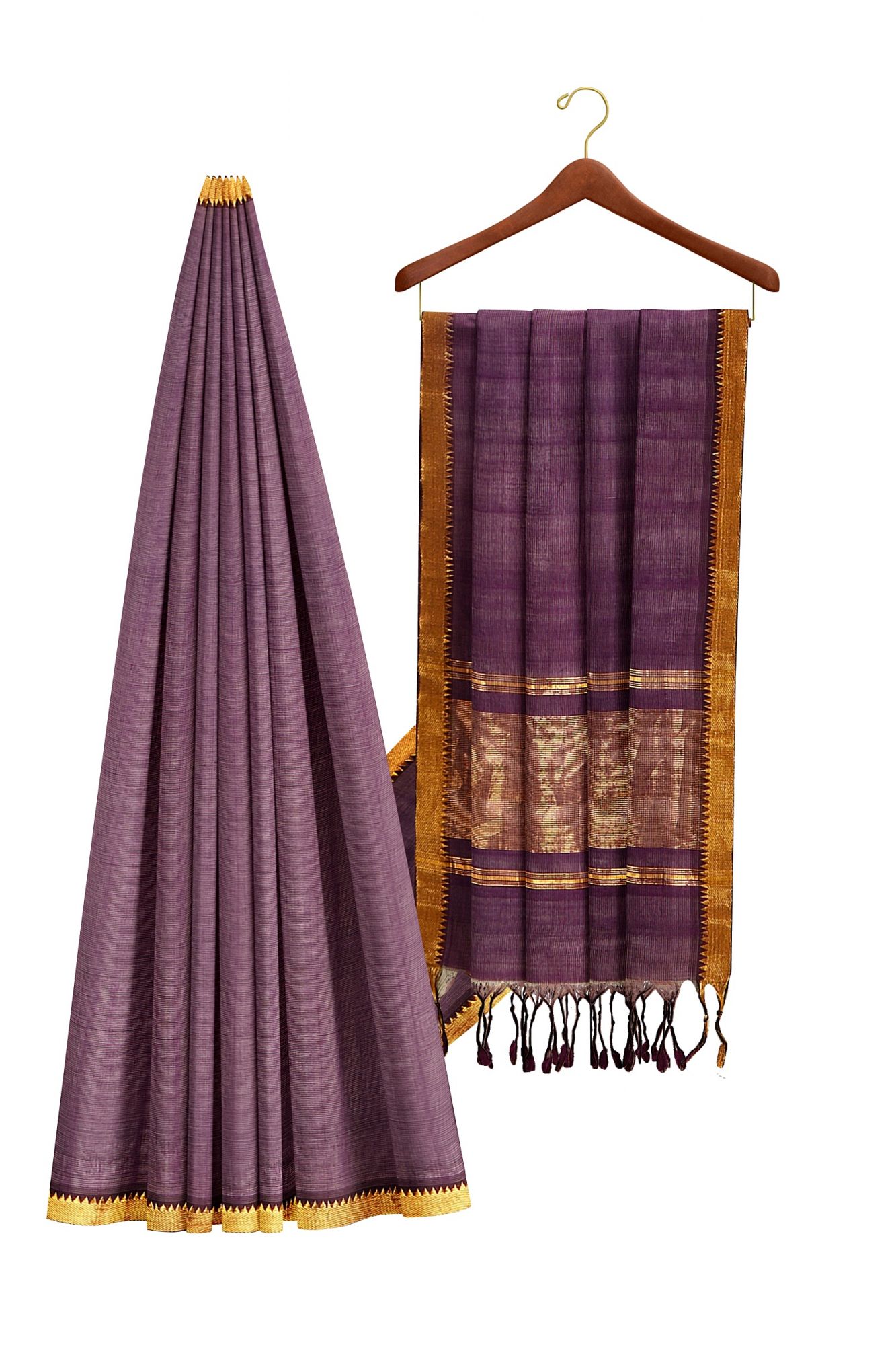 Handloom Mangalagiri zari Cotton Saree