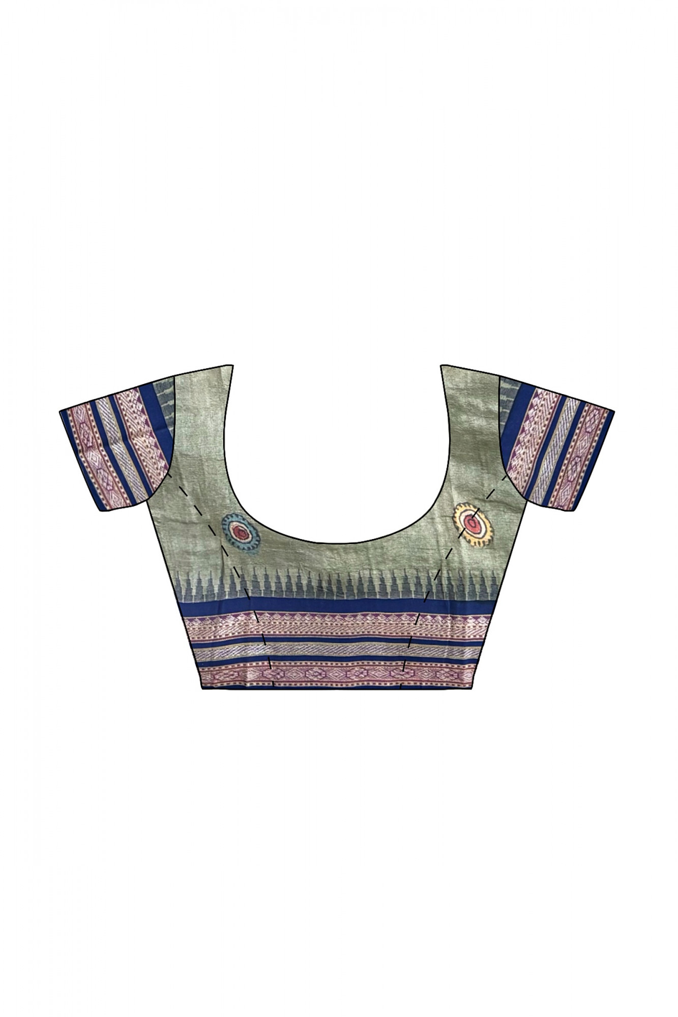 Pen Kalamkari Karvati Kinnar Saree - Nirgunas Exclusive Creation