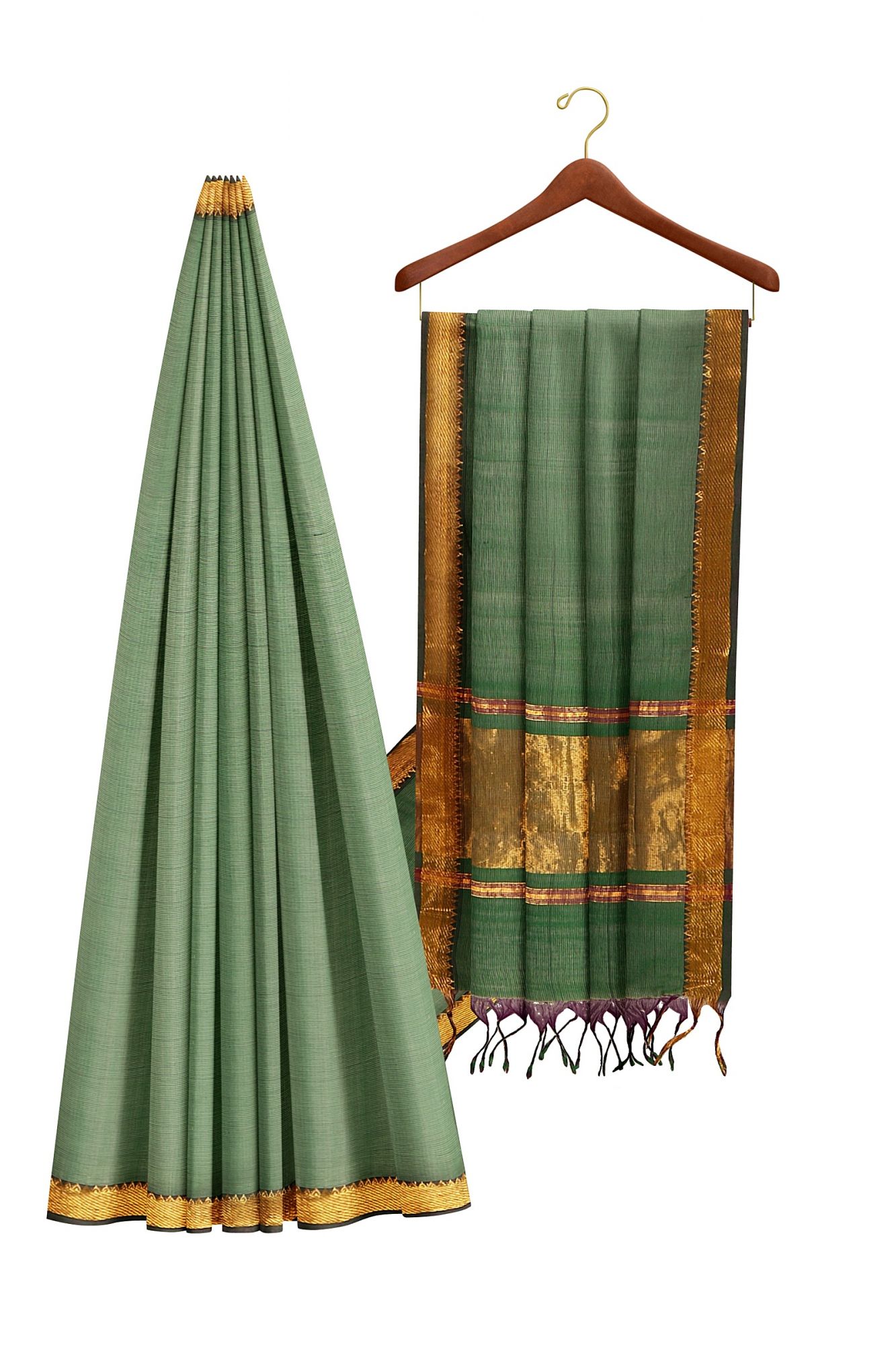 Mangalagiri Jari Border Cotton Saree