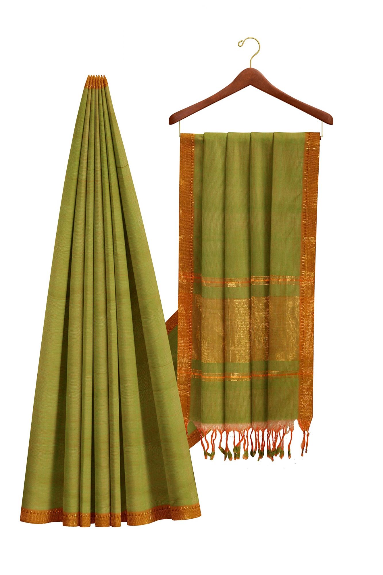 Mangalagiri Jari Border Cotton Saree
