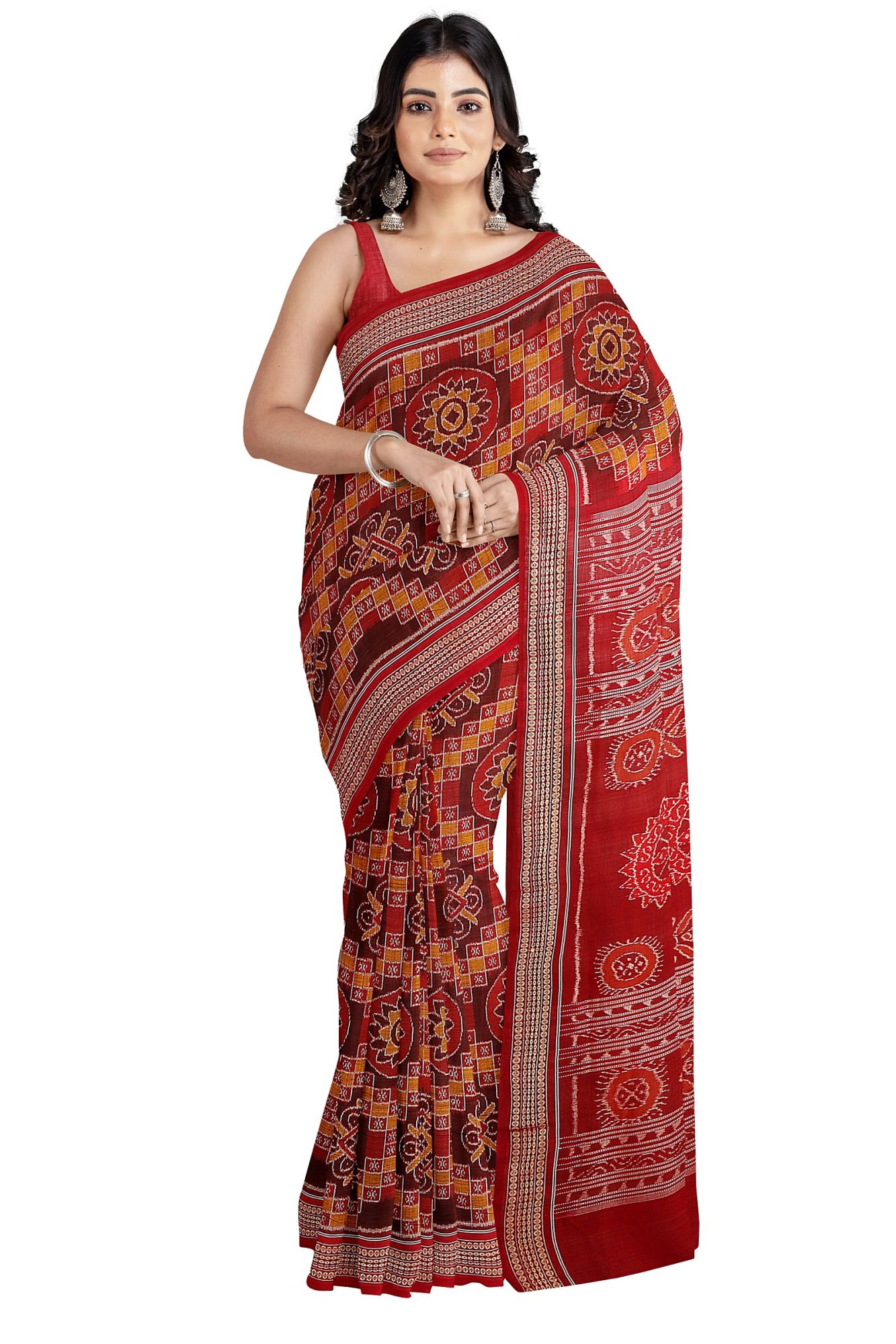 Sambalpuri Handloom Ikat Cotton Saree