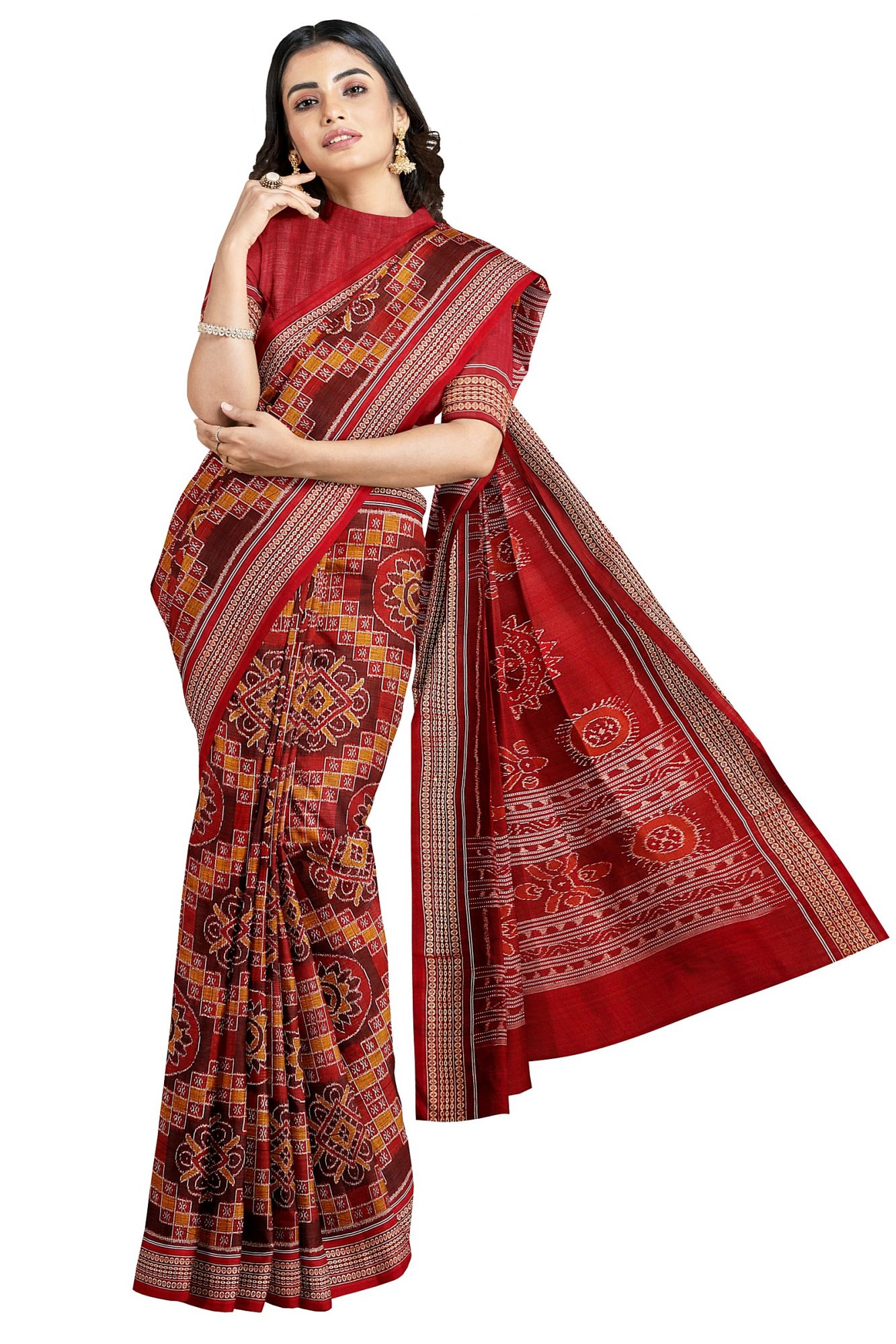 Sambalpuri Handloom Ikat Cotton Saree