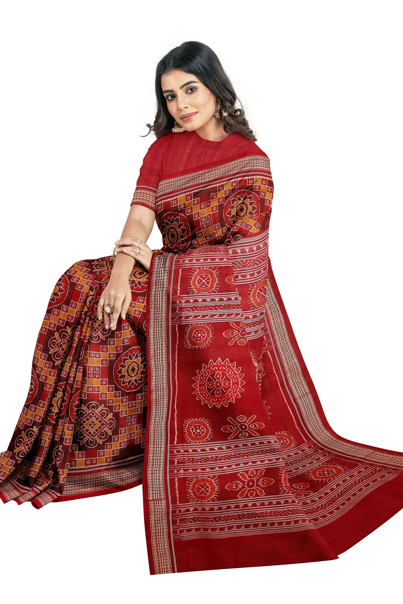 Sambalpuri Handloom Ikat Cotton Saree