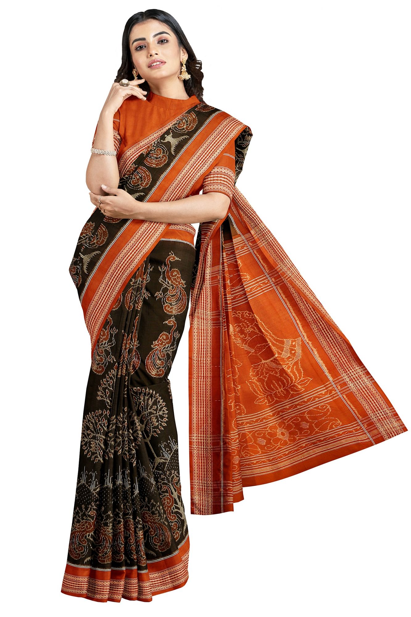 Sambalpuri Handloom Ikat Cotton Saree