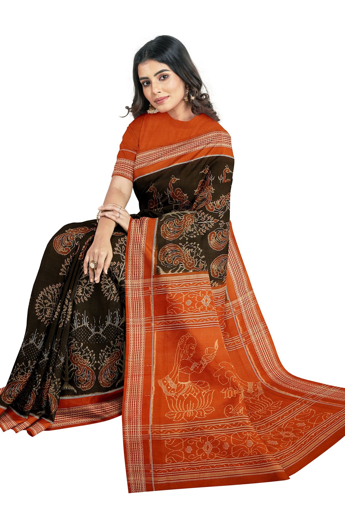 Sambalpuri Handloom Ikat Cotton Saree