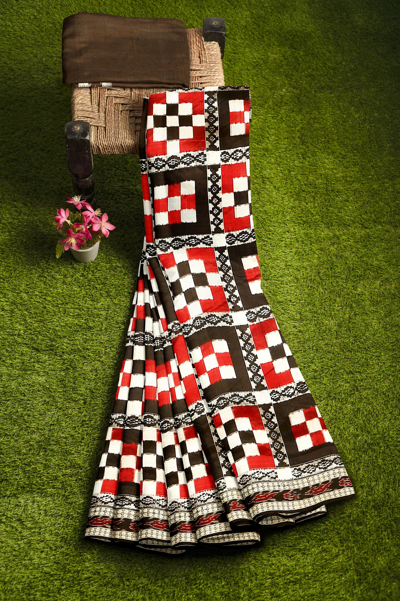 Exclusive Sambalpuri Double Ikat Silk Saree