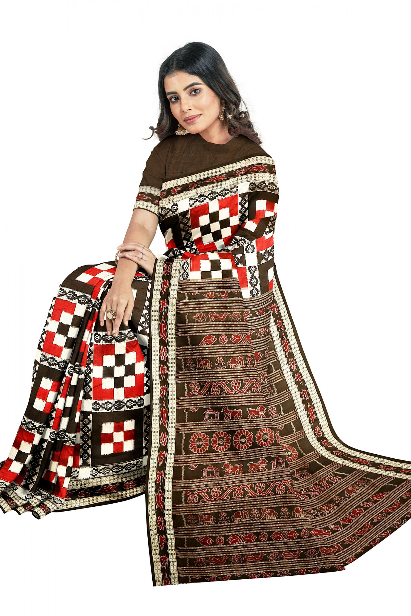 Exclusive Sambalpuri Double Ikat Silk Saree