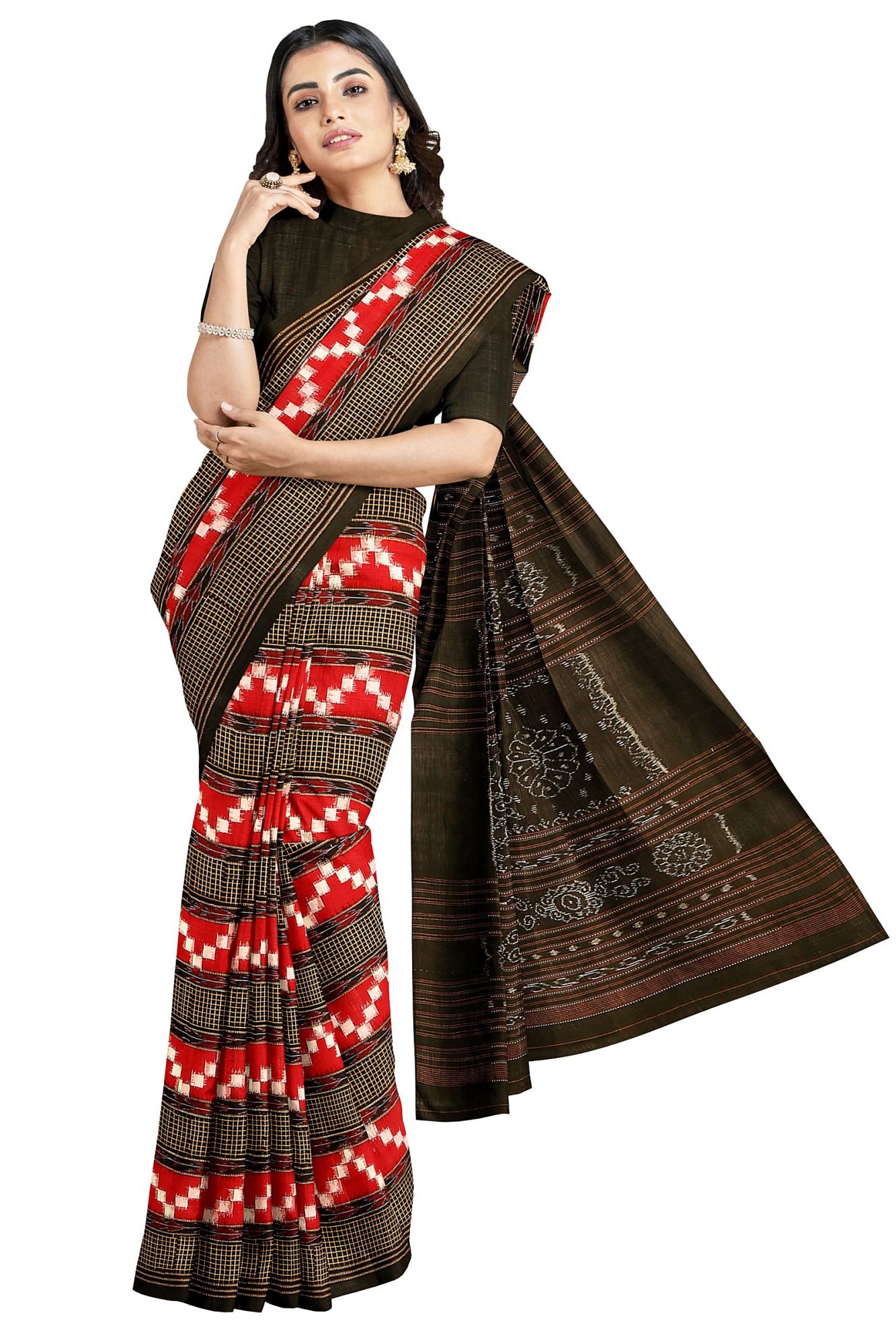 Sambalpuri Handloom Ikat Cotton Saree