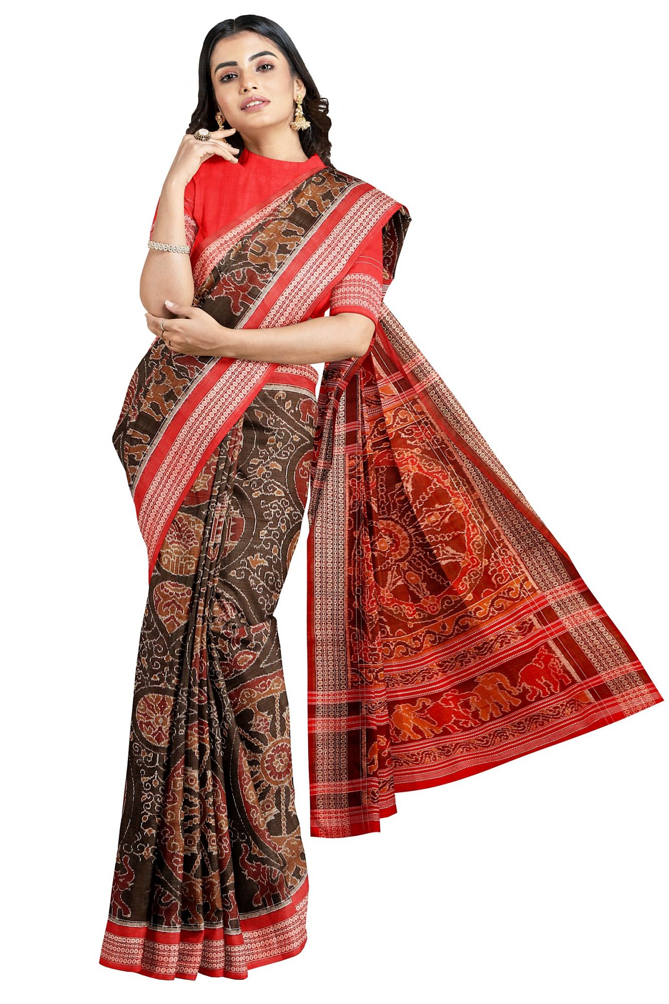 Sambalpuri Handloom Ikat Cotton Saree