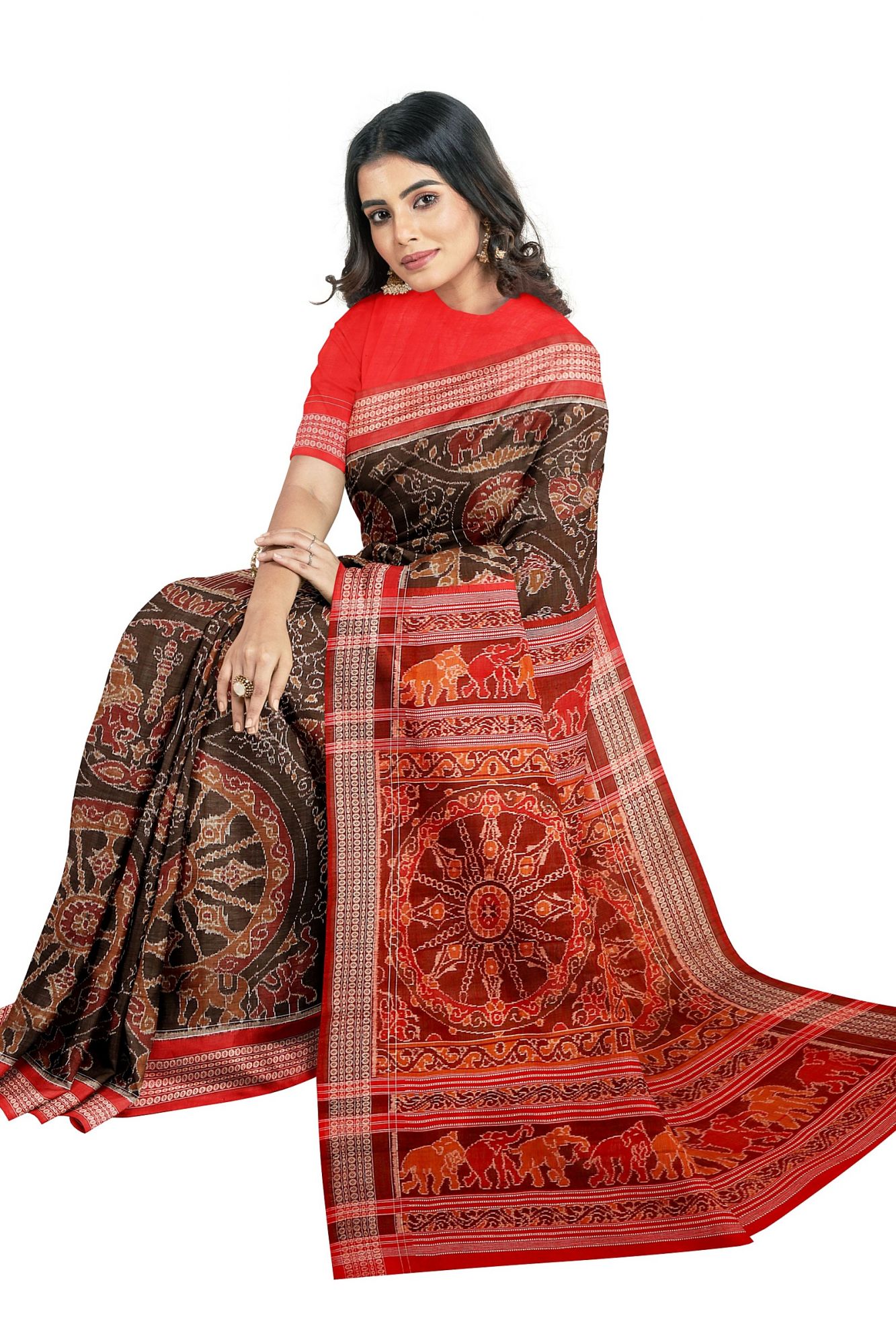Sambalpuri Handloom Ikat Cotton Saree