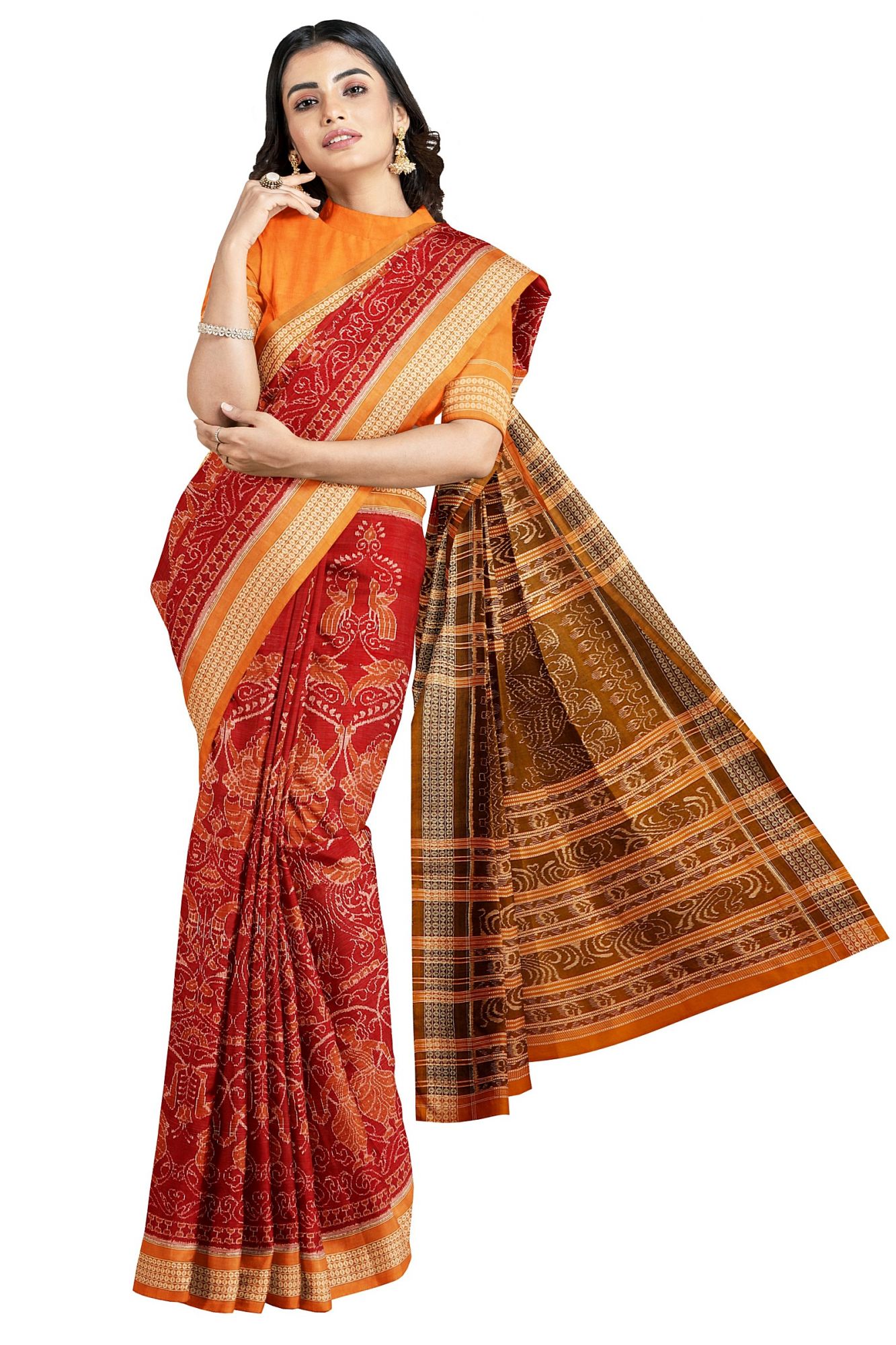 Sambalpuri Handloom Ikat Cotton Saree