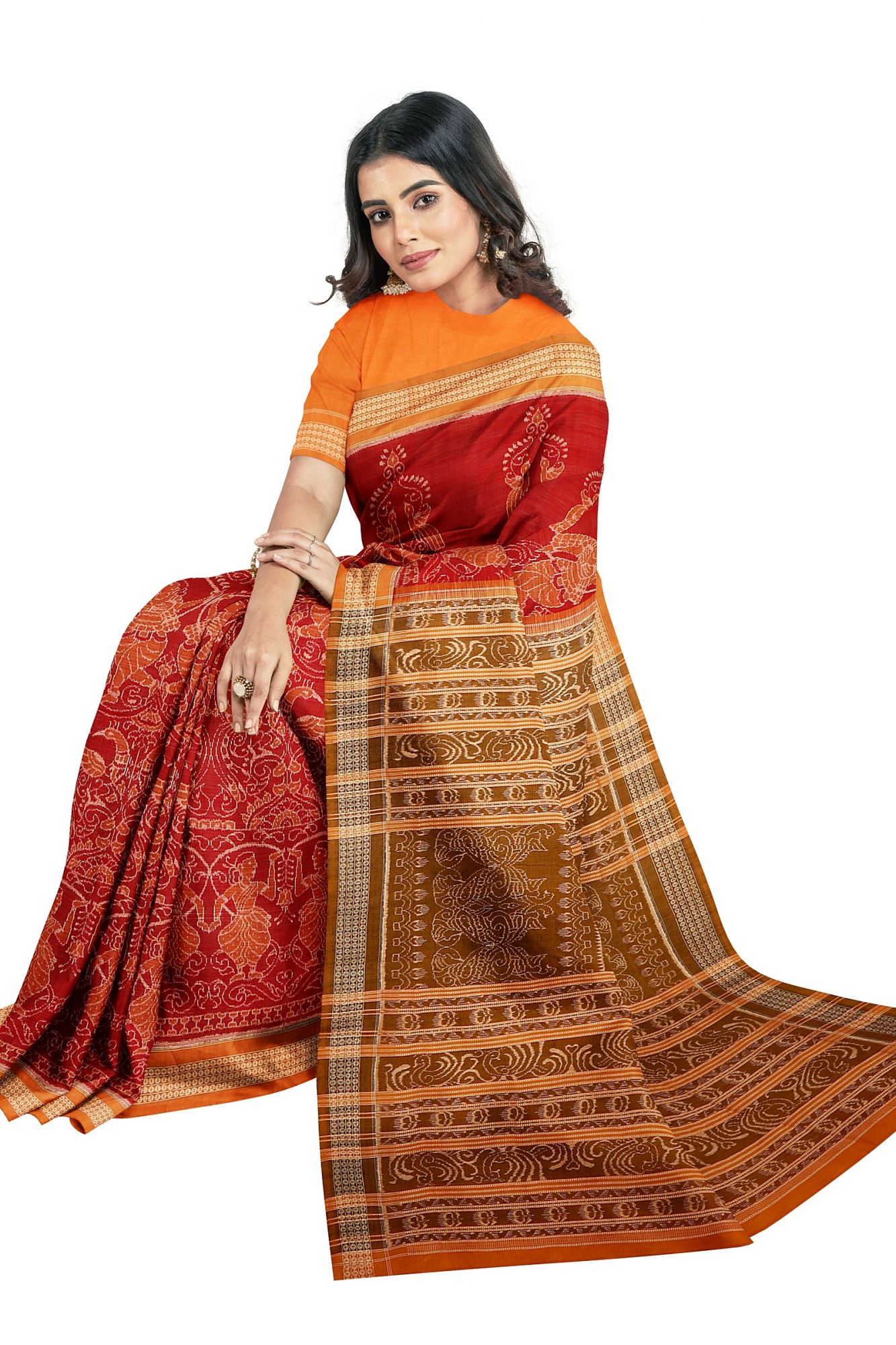 Sambalpuri Handloom Ikat Cotton Saree