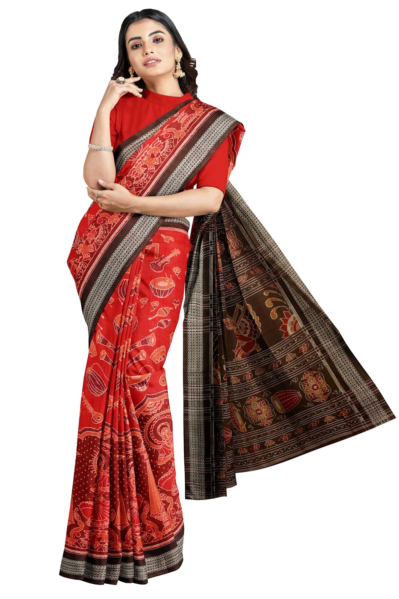 Sambalpuri Handloom Ikat Cotton Saree