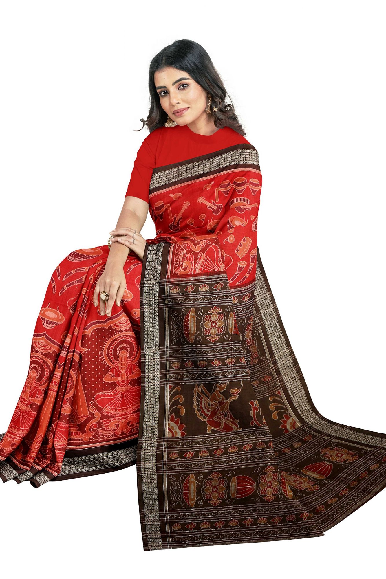 Sambalpuri Handloom Ikat Cotton Saree