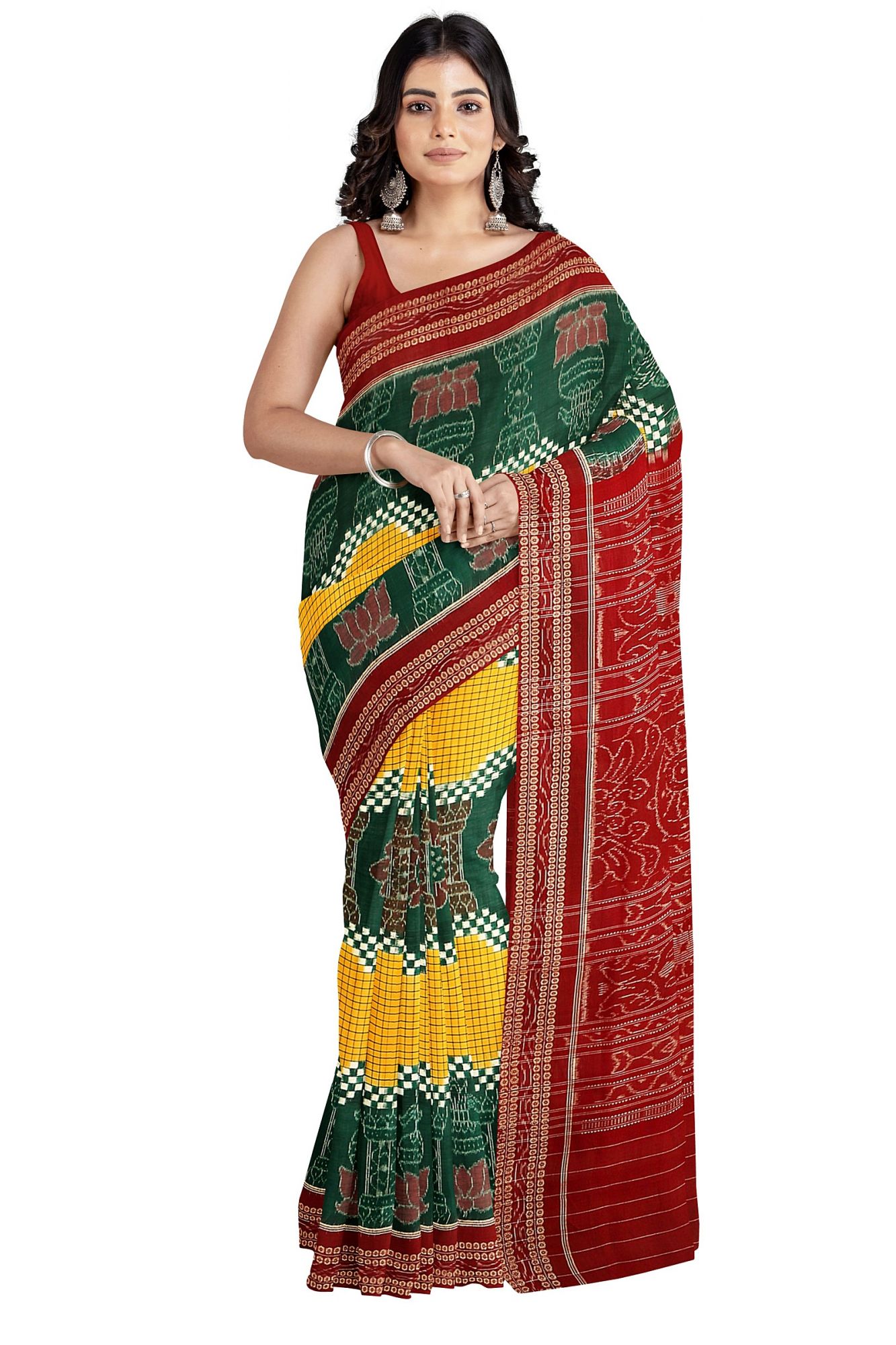 Sambalpuri Handloom Ikat Cotton Saree