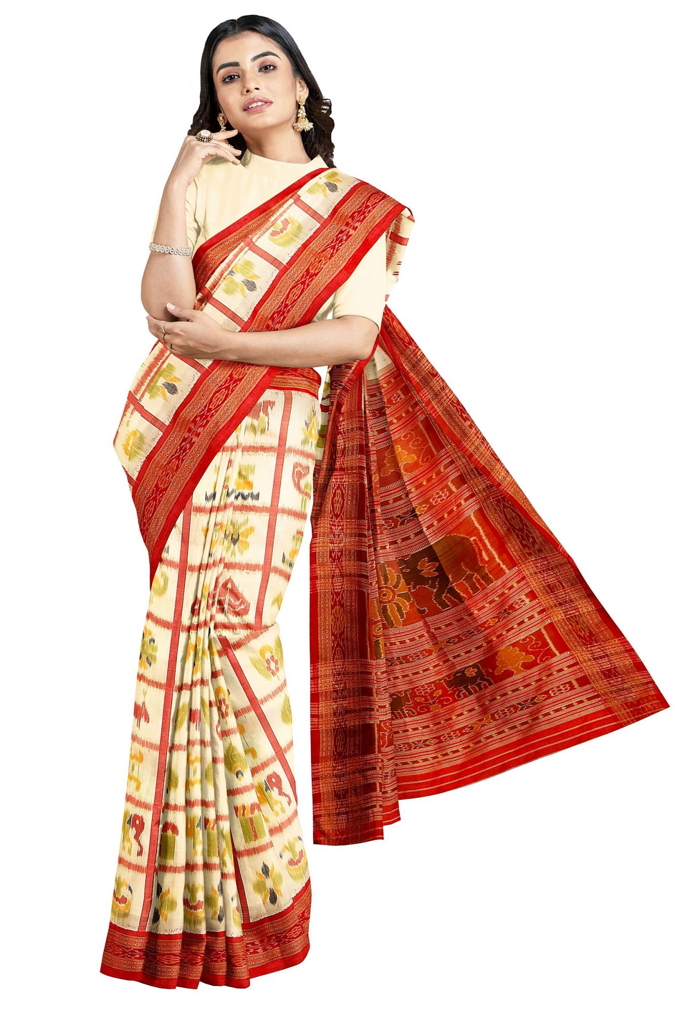 Odisha Handloom Khandua Silk Saree