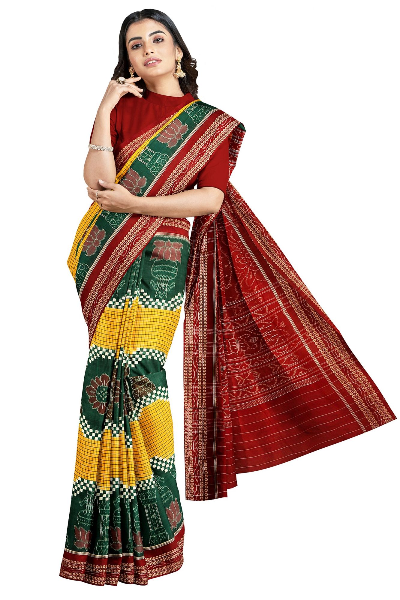 Sambalpuri Handloom Ikat Cotton Saree