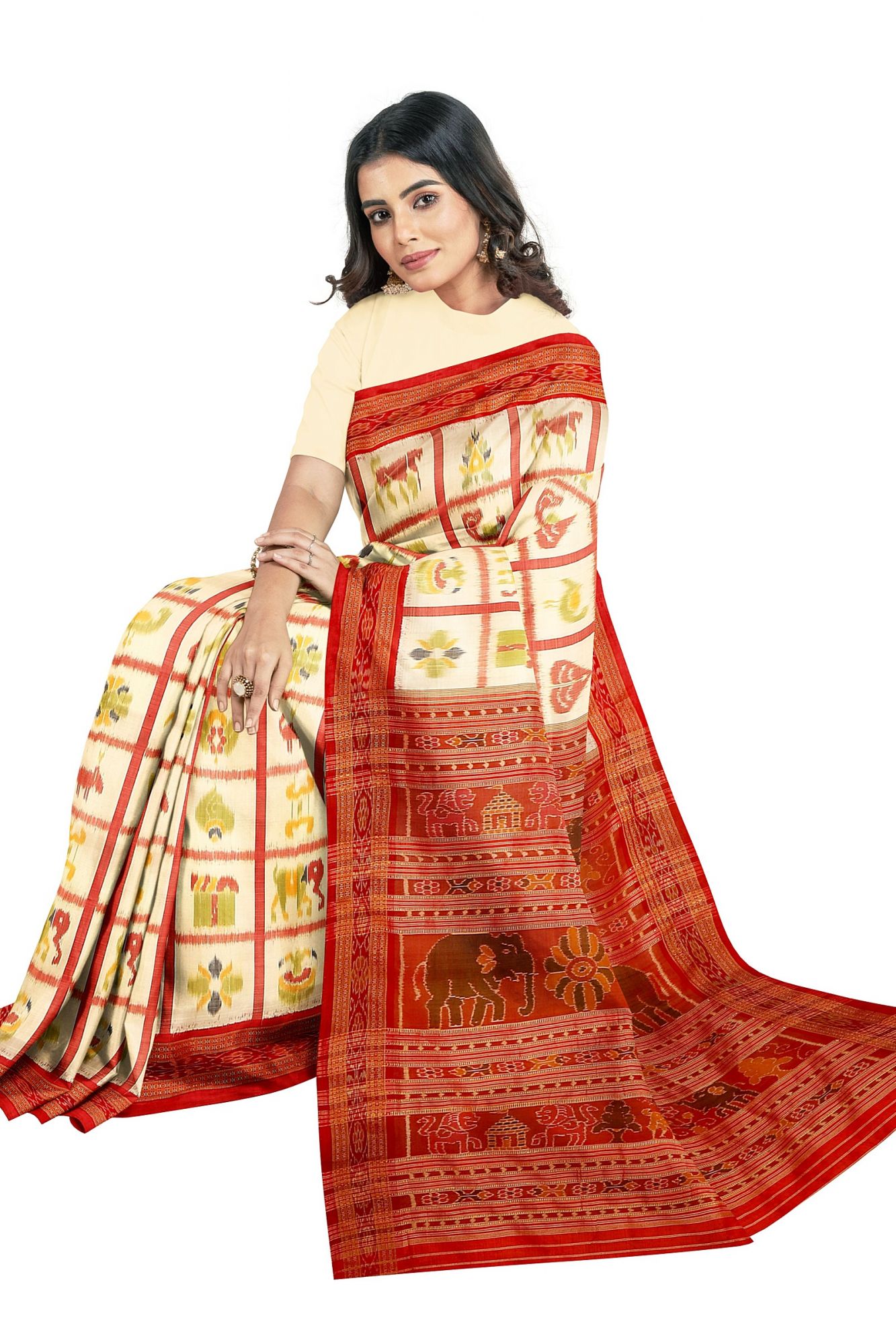 Odisha Handloom Khandua Silk Saree