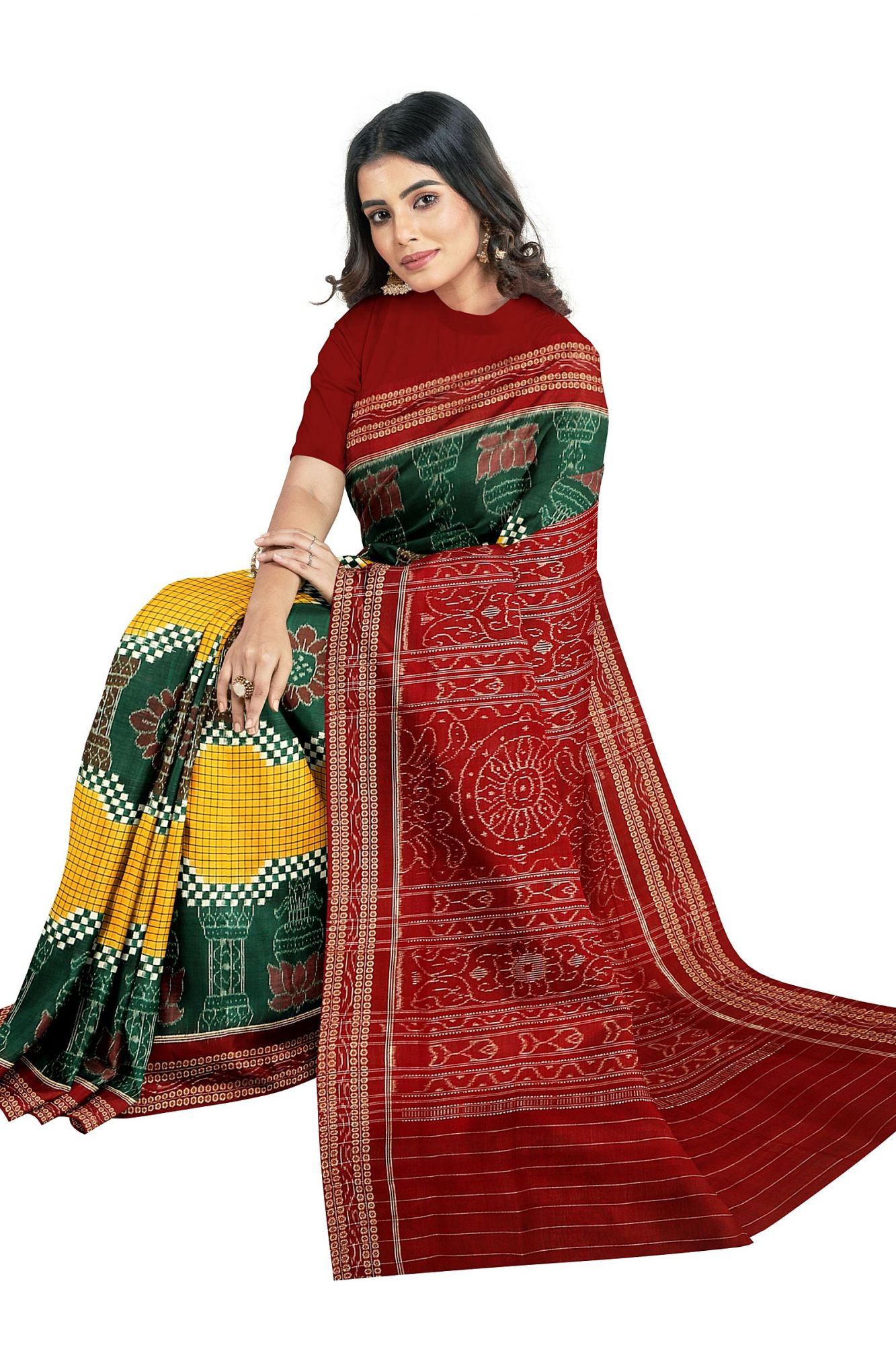 Sambalpuri Handloom Ikat Cotton Saree