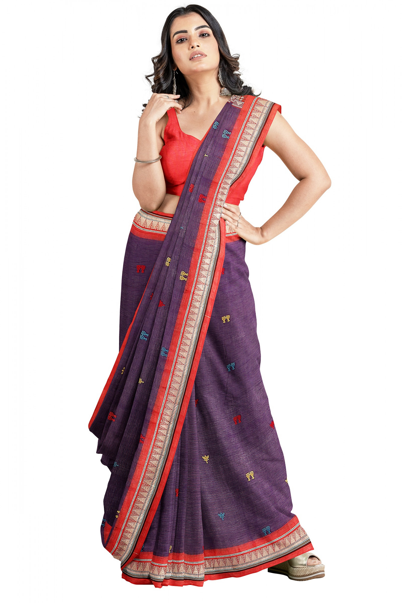 Sonepuri Bomkai Handloom Cotton Saree