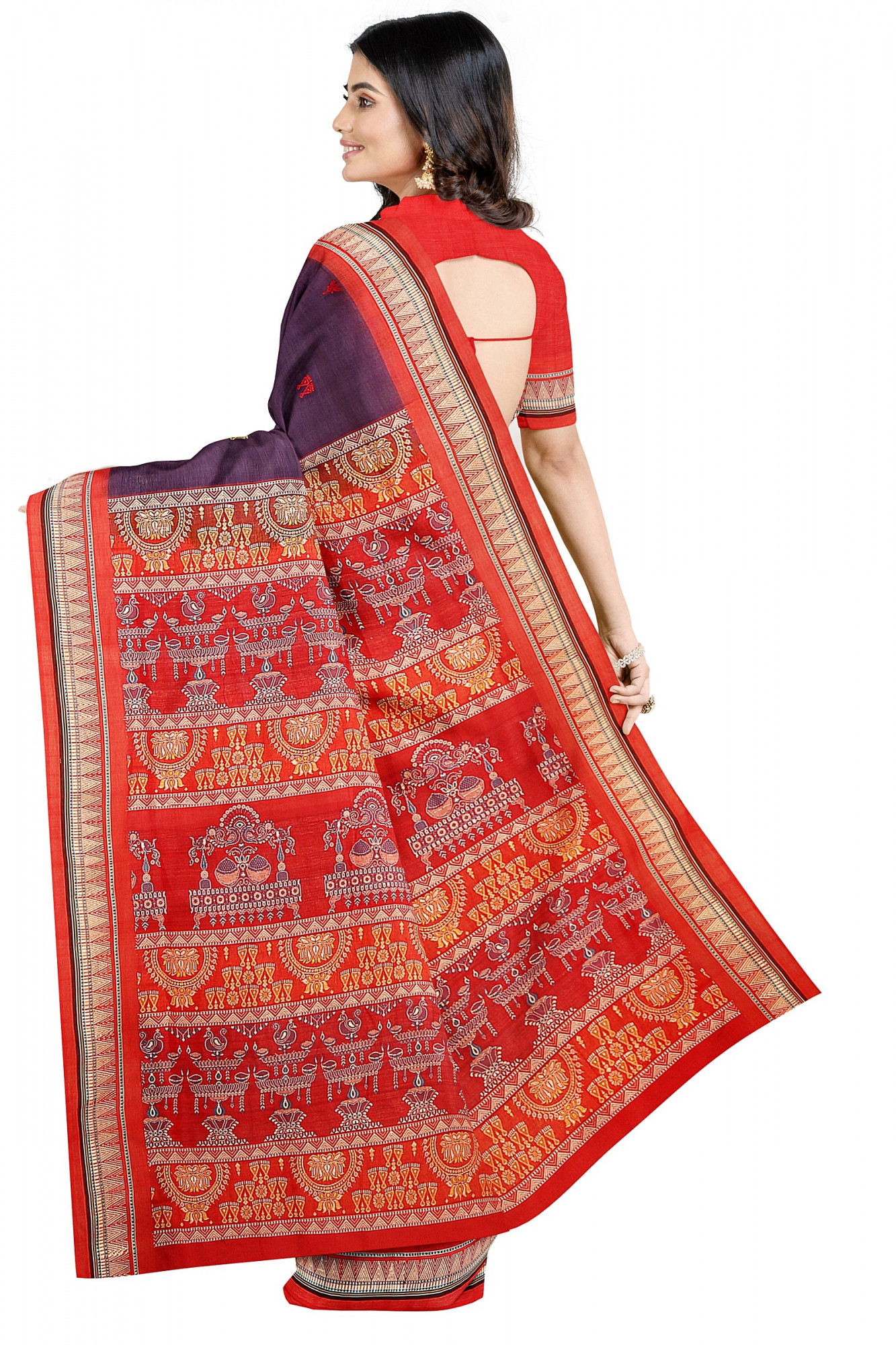 Sonepuri Bomkai Handloom Cotton Saree