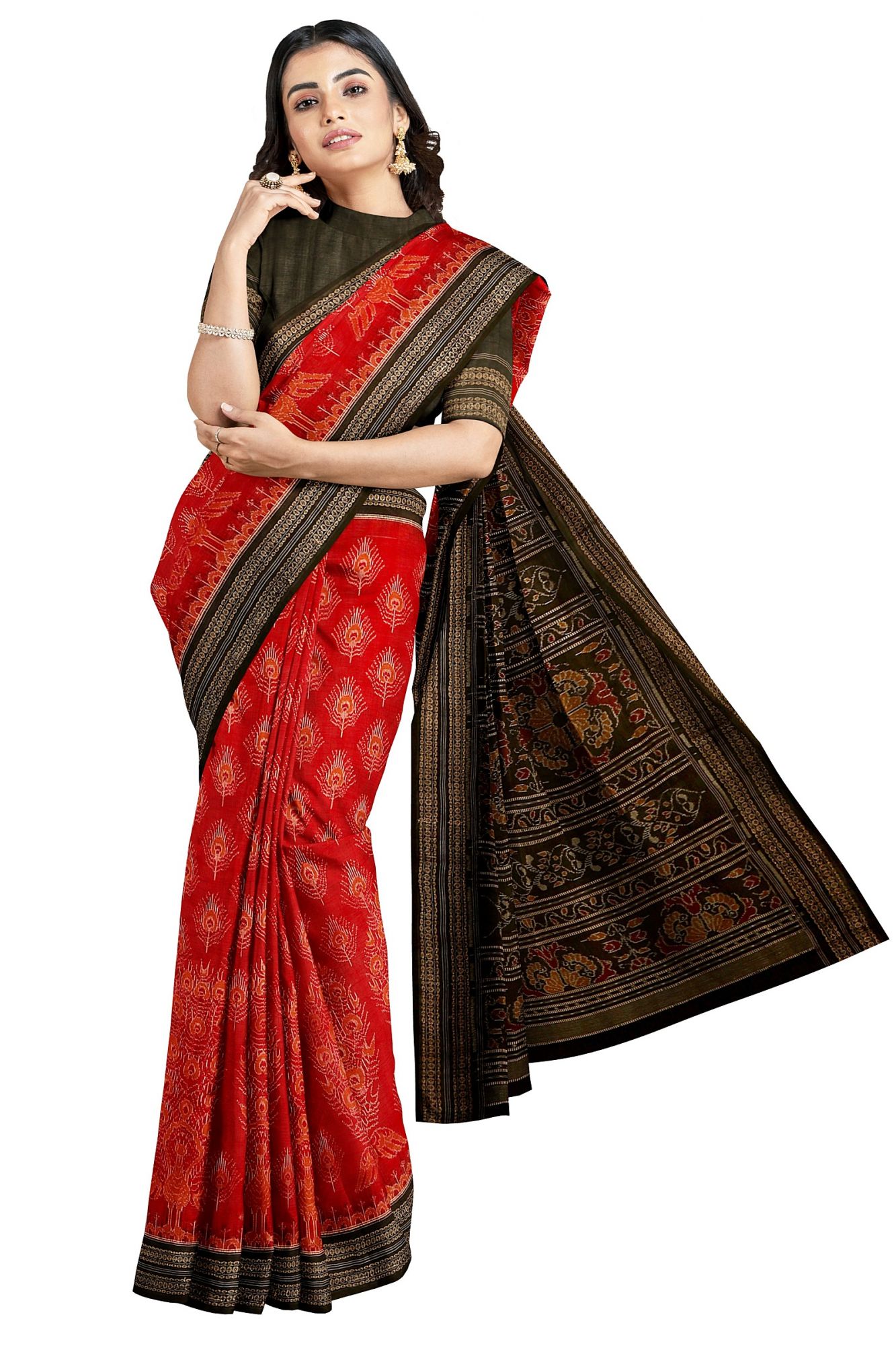 Sambalpuri Handloom Ikat Cotton Saree