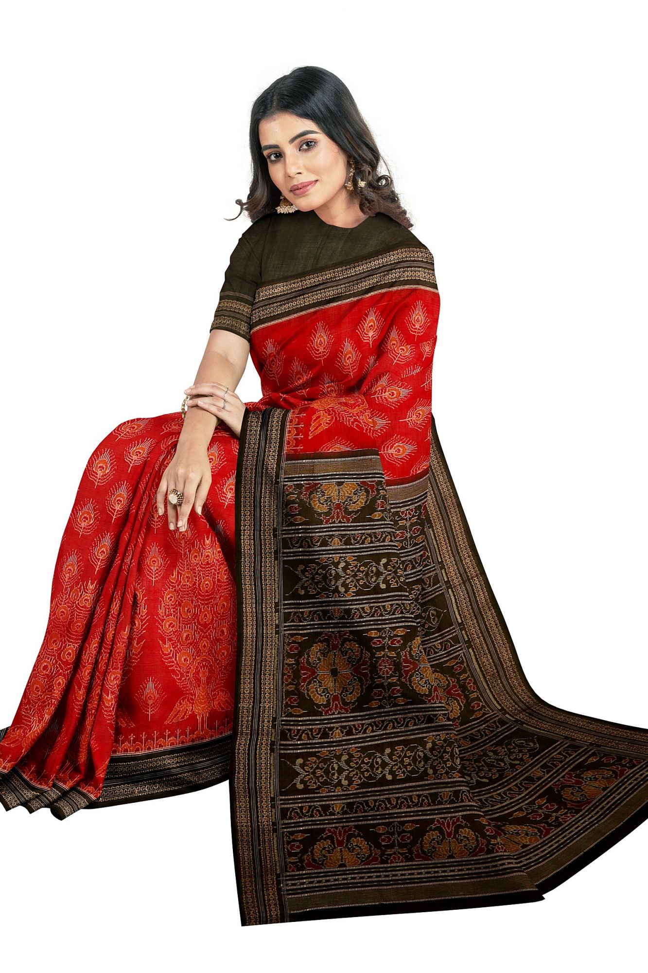 Sambalpuri Handloom Ikat Cotton Saree