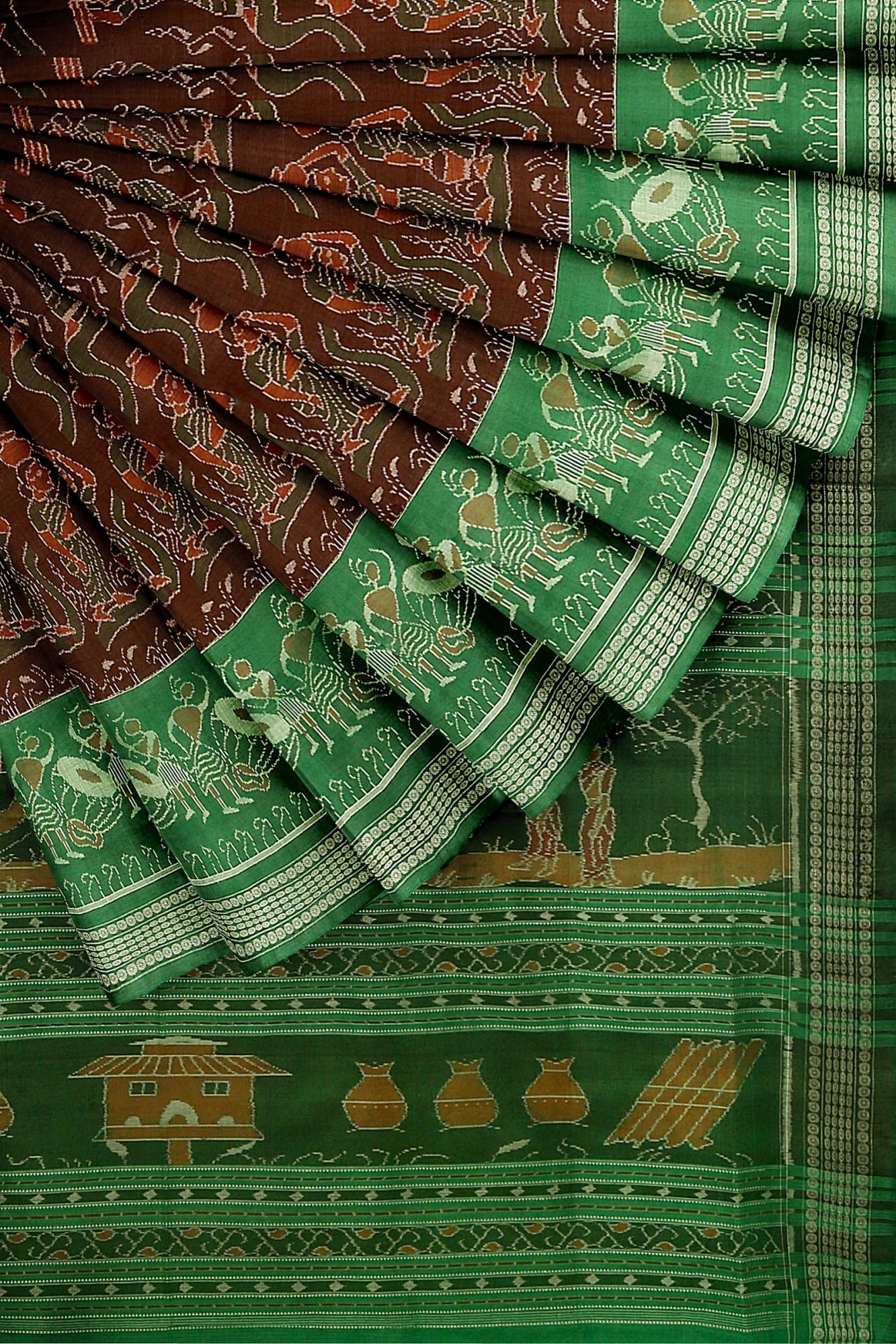Sambalpuri Handloom Ikat Cotton Saree