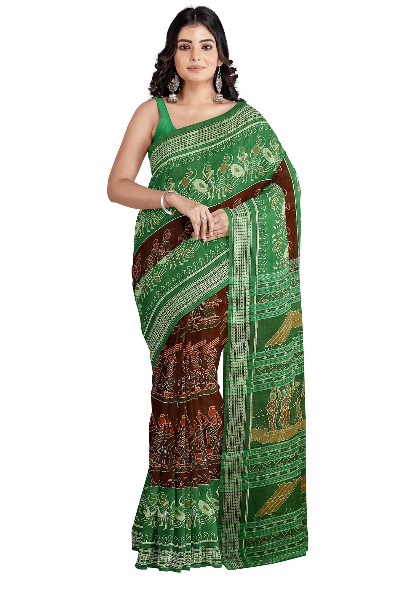 Sambalpuri Handloom Ikat Cotton Saree