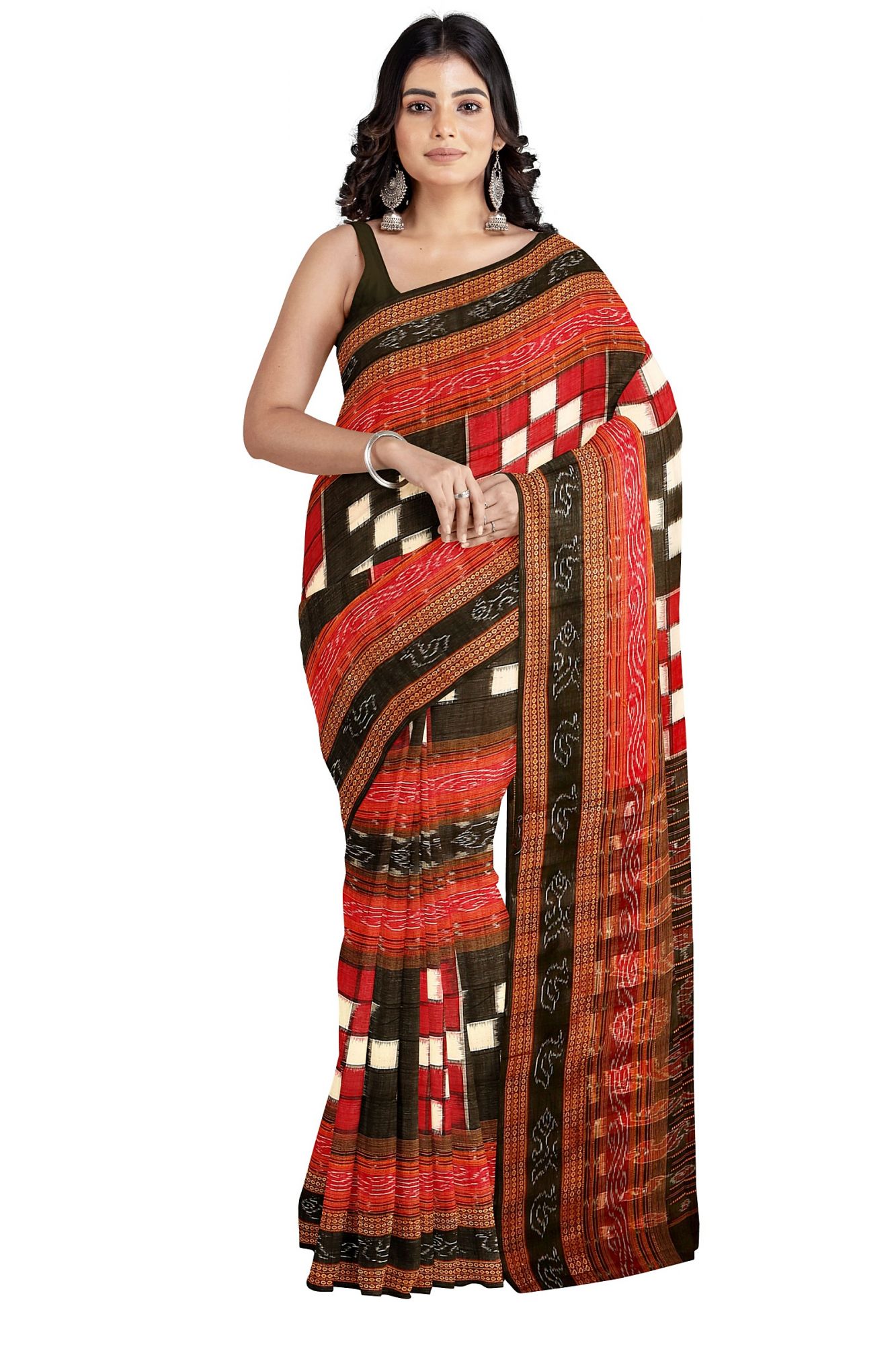 Sambalpuri Handloom Ikat Cotton Saree