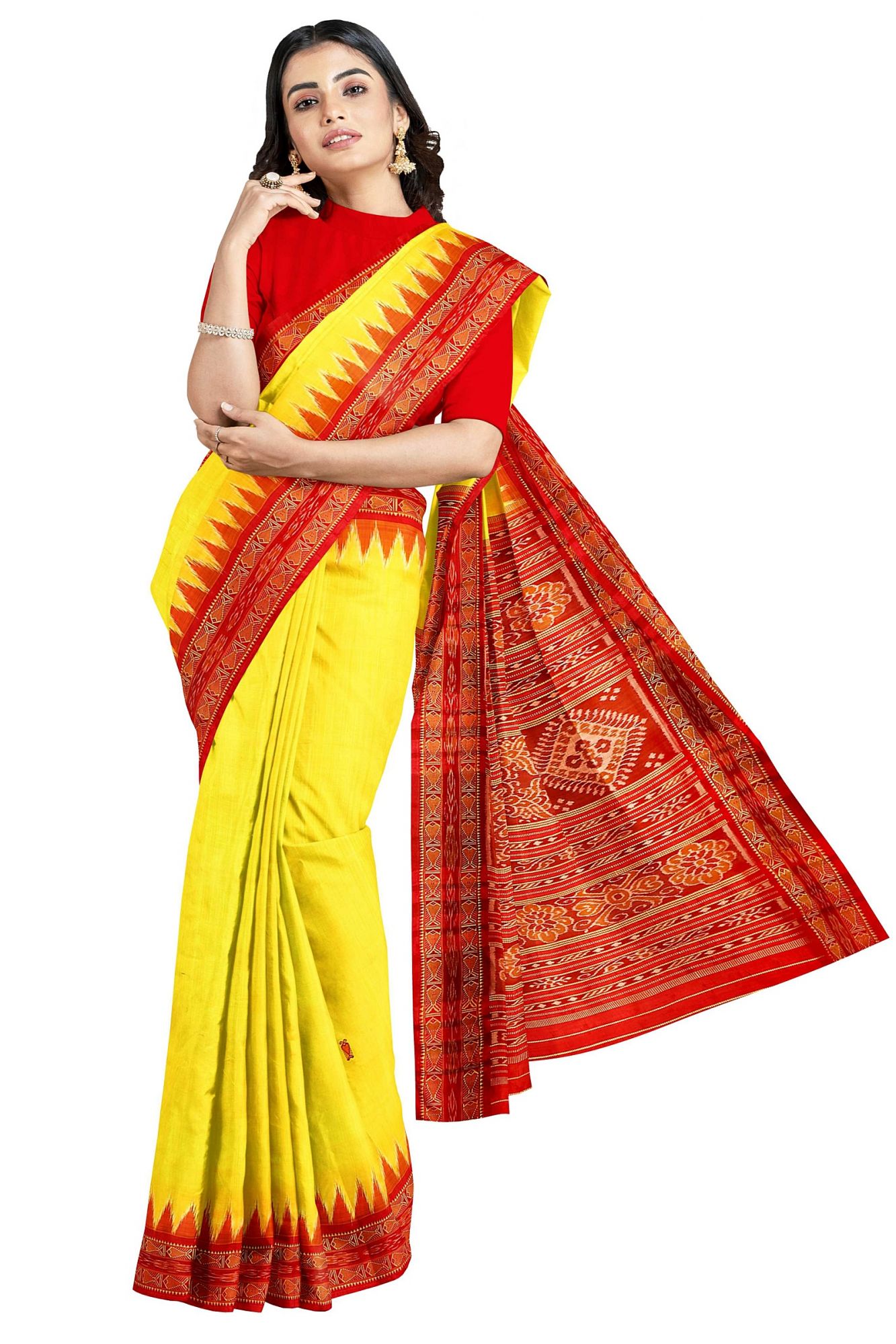 Odisha Handloom Khandua Silk Saree