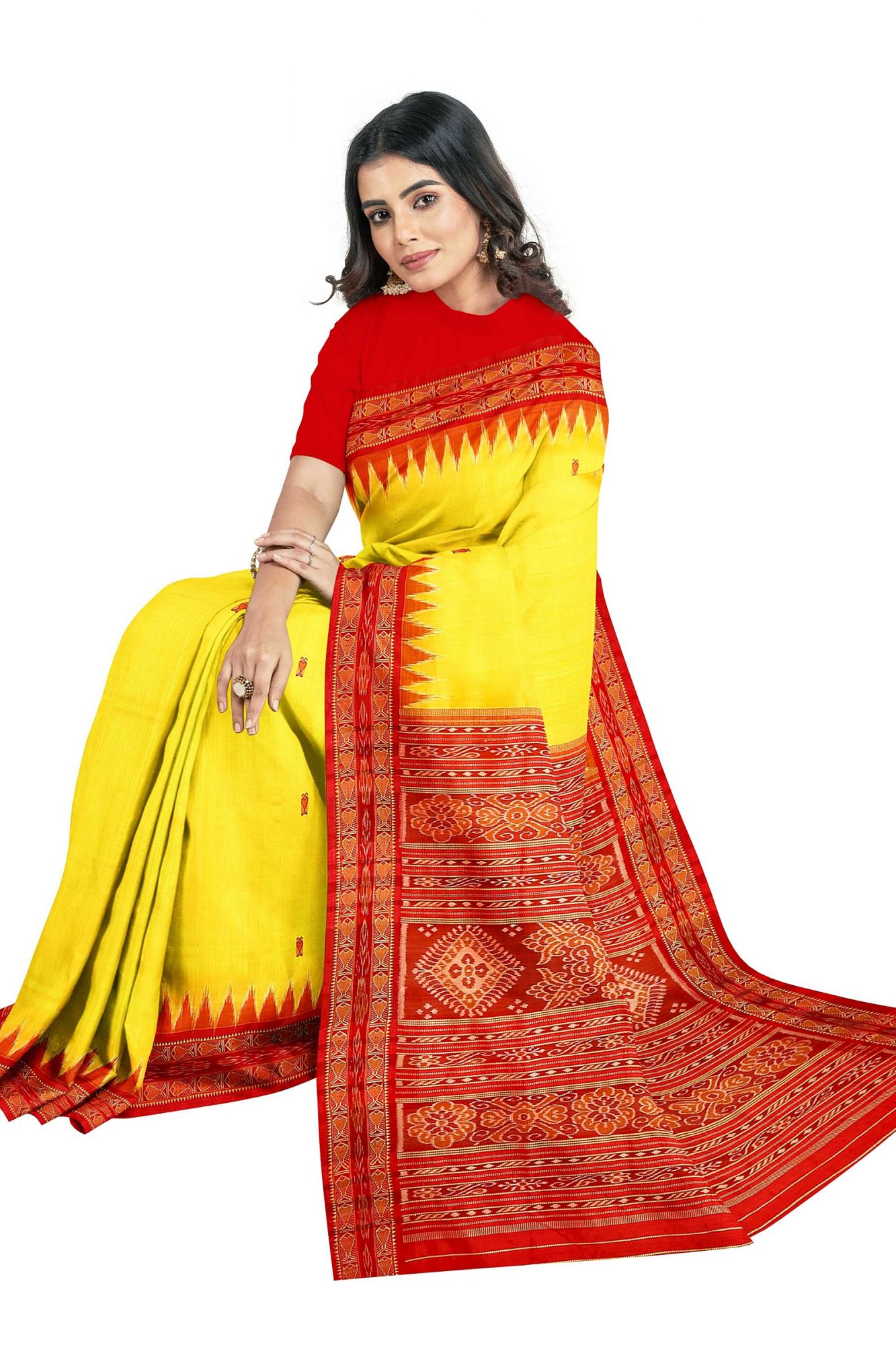 Odisha Handloom Khandua Silk Saree