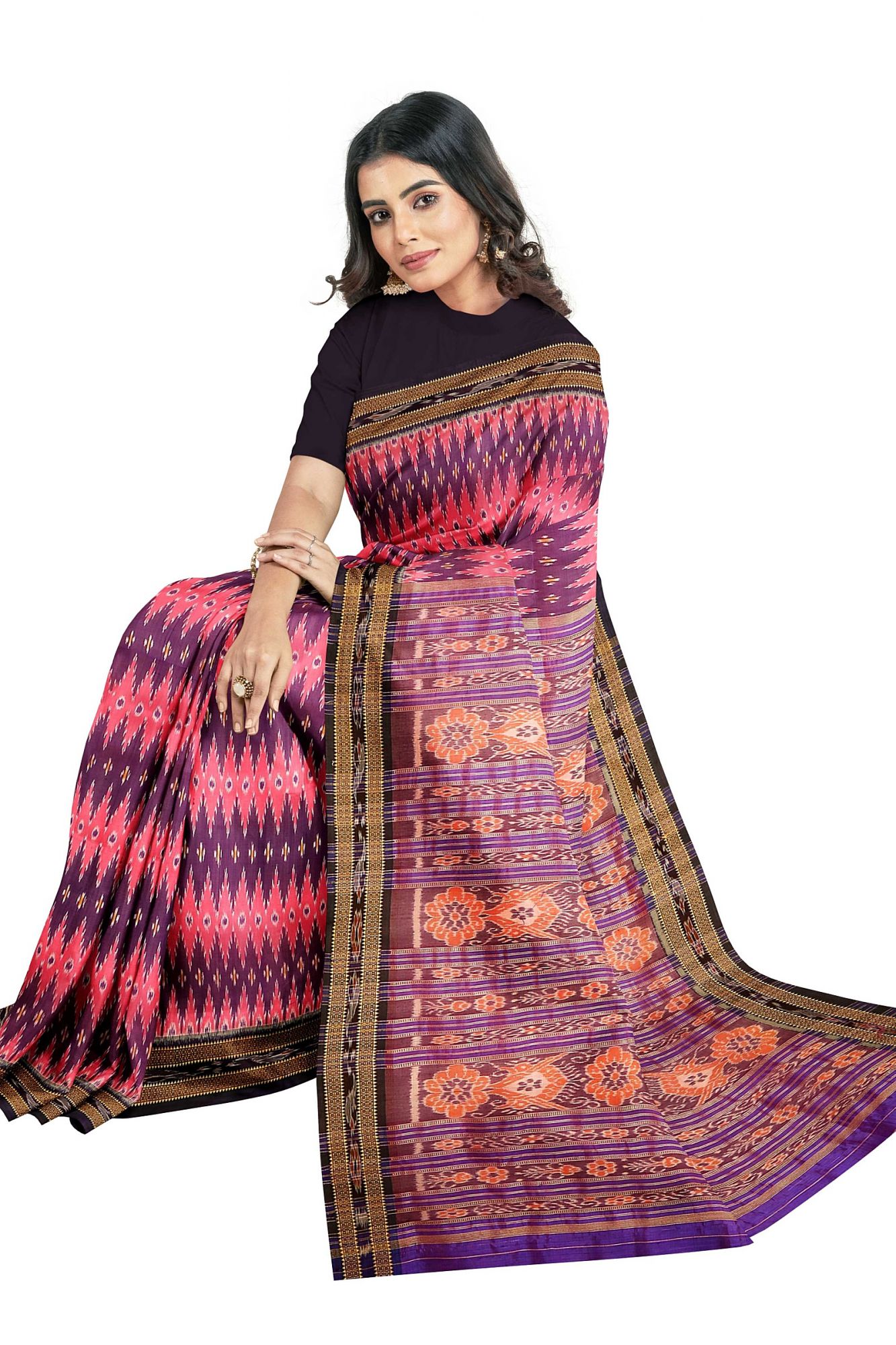 Odisha Handloom Khandua Silk Saree