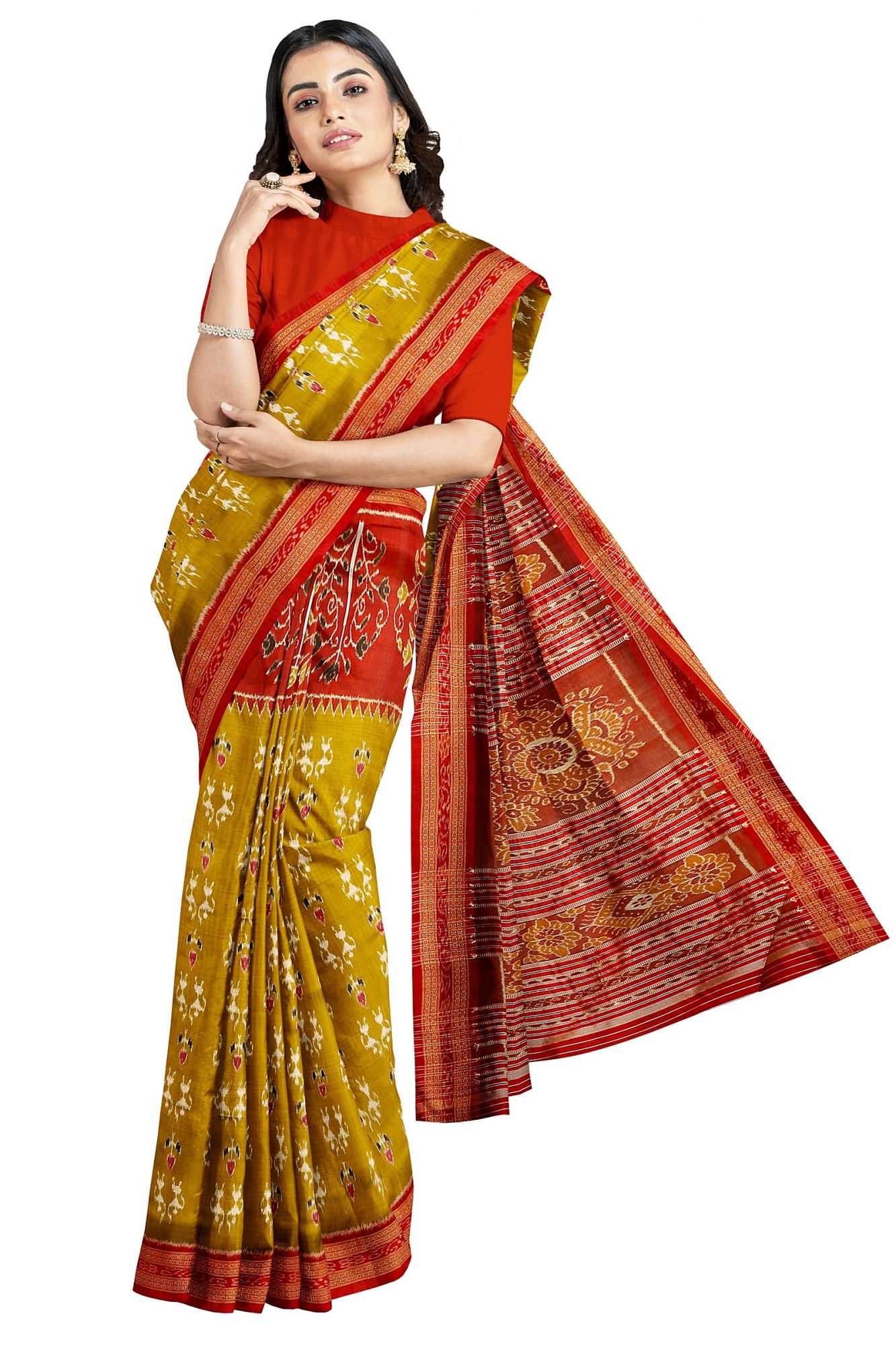 Odisha Handloom Khandua Silk Saree