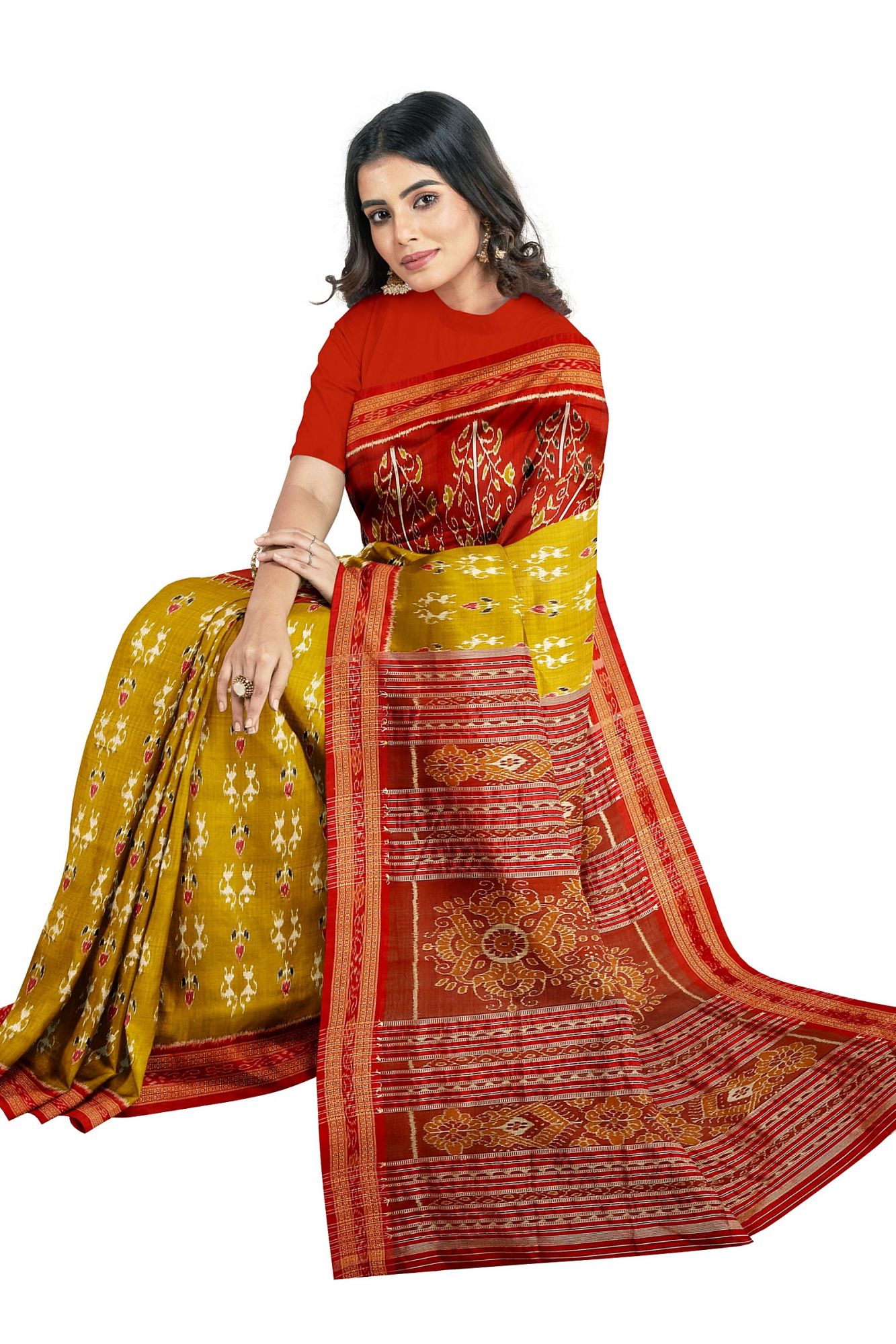Odisha Handloom Khandua Silk Saree